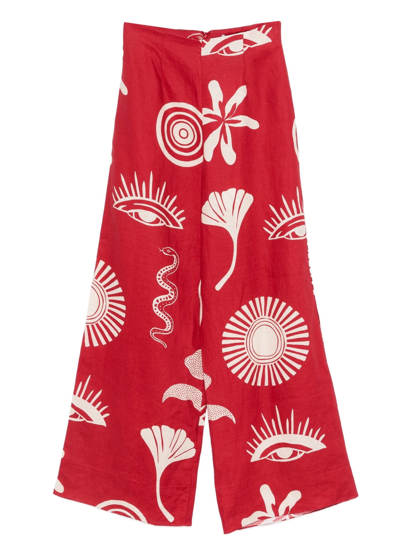 Toya high-waist graphic trousers