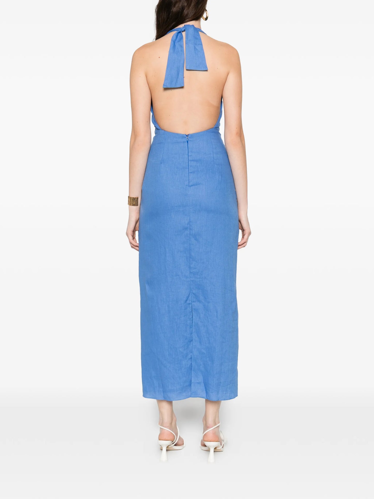 Orly halterneck cut-out midi dress