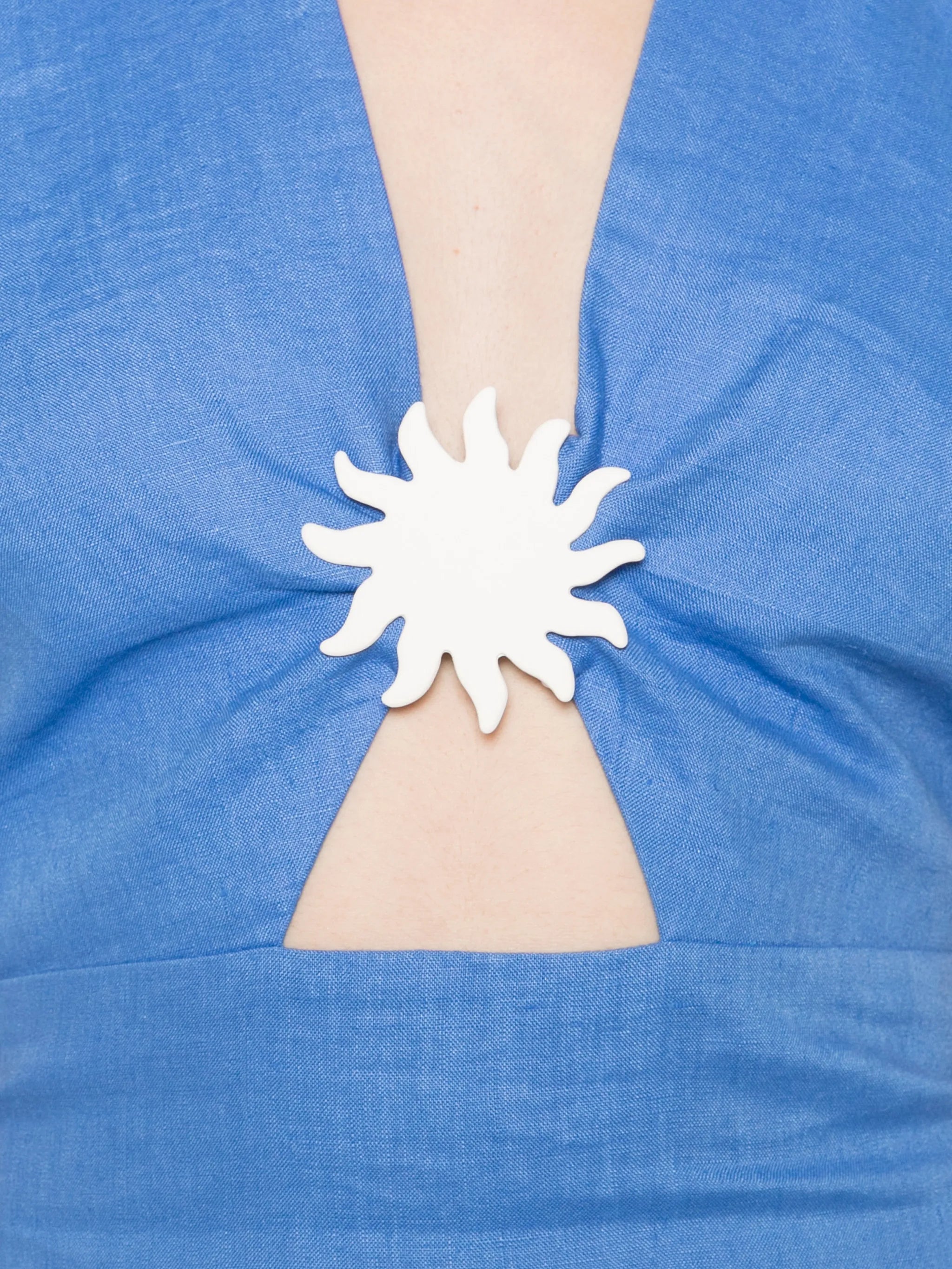 Orly halterneck cut-out midi dress