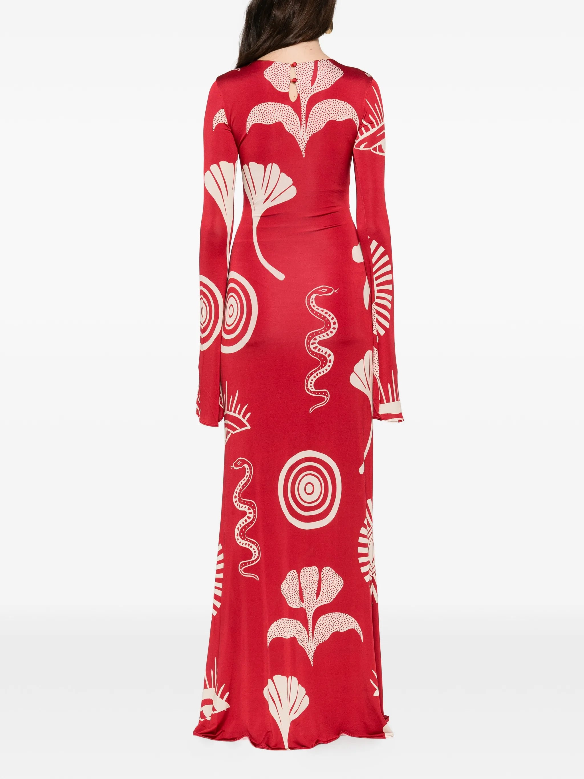Amay snake graphic-print maxi dress
