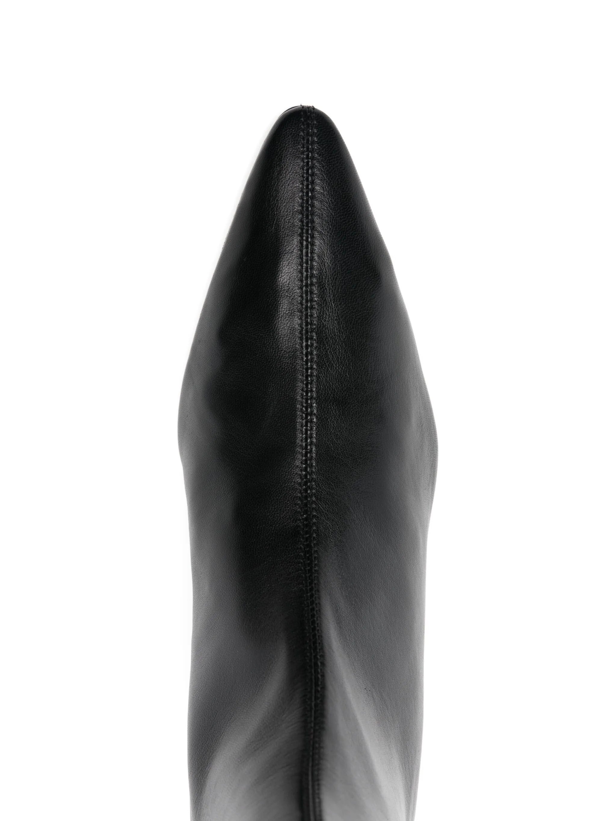 40mm pointed leather bootie