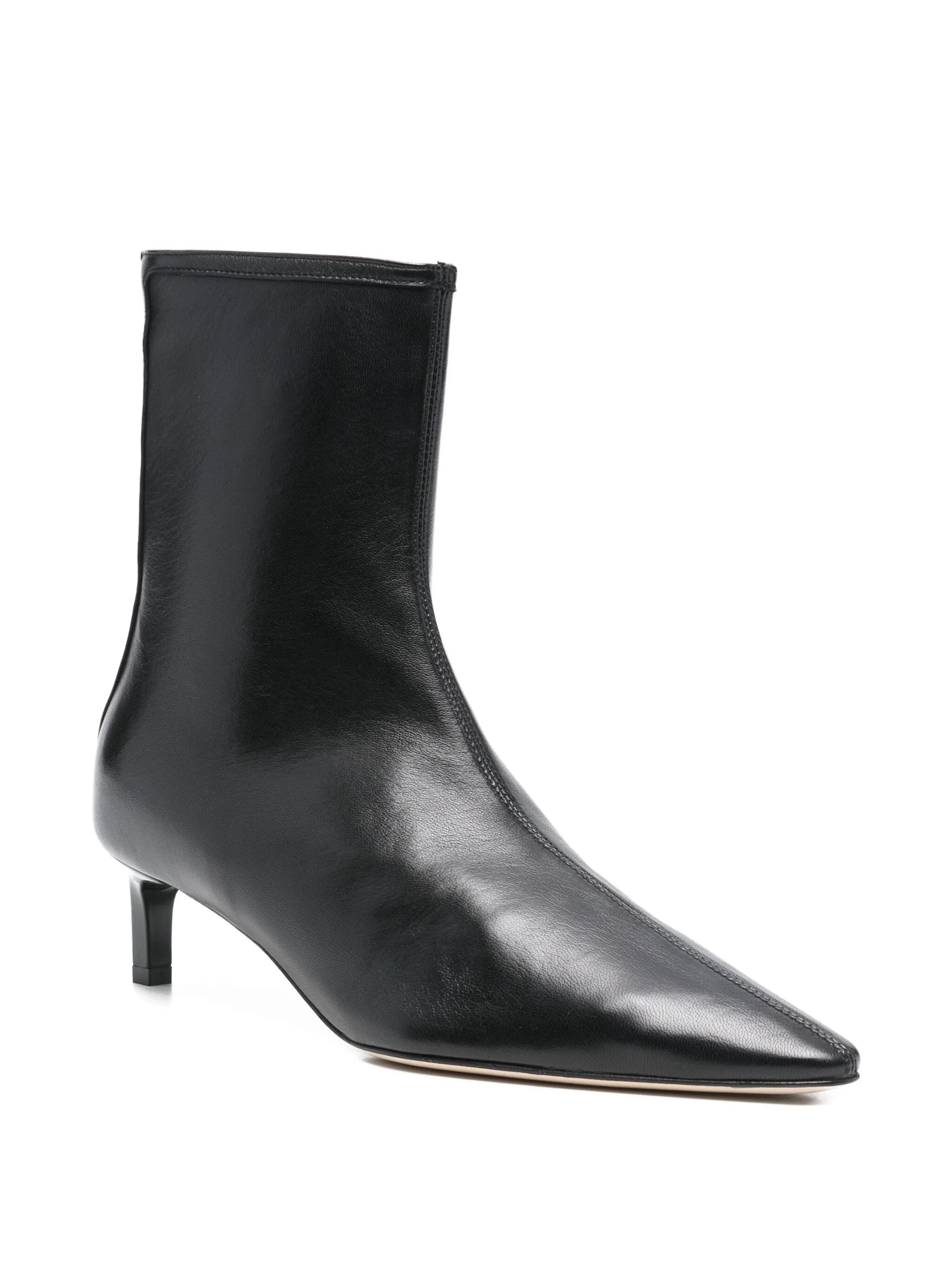40mm pointed leather bootie