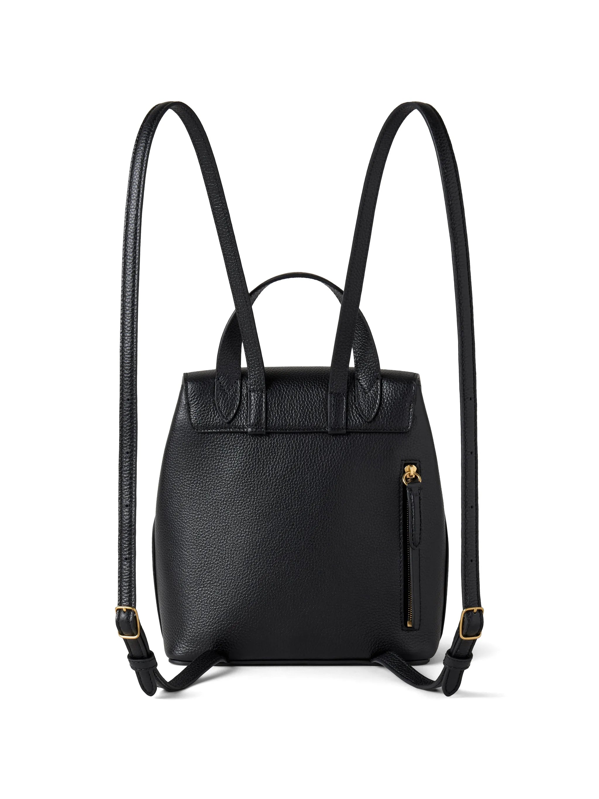 mini Bayswater backpack in black small classic grain