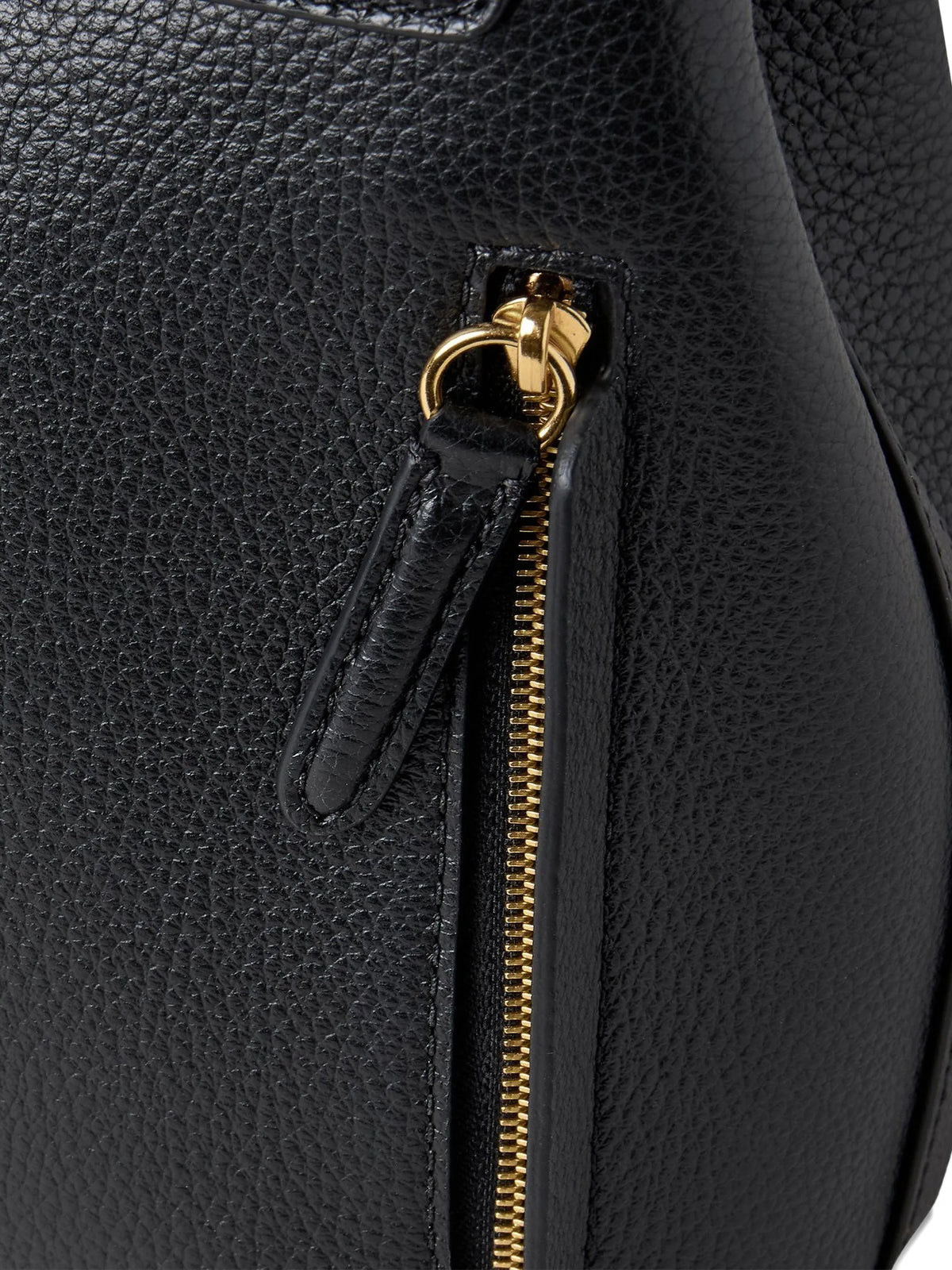 mini Bayswater backpack in black small classic grain