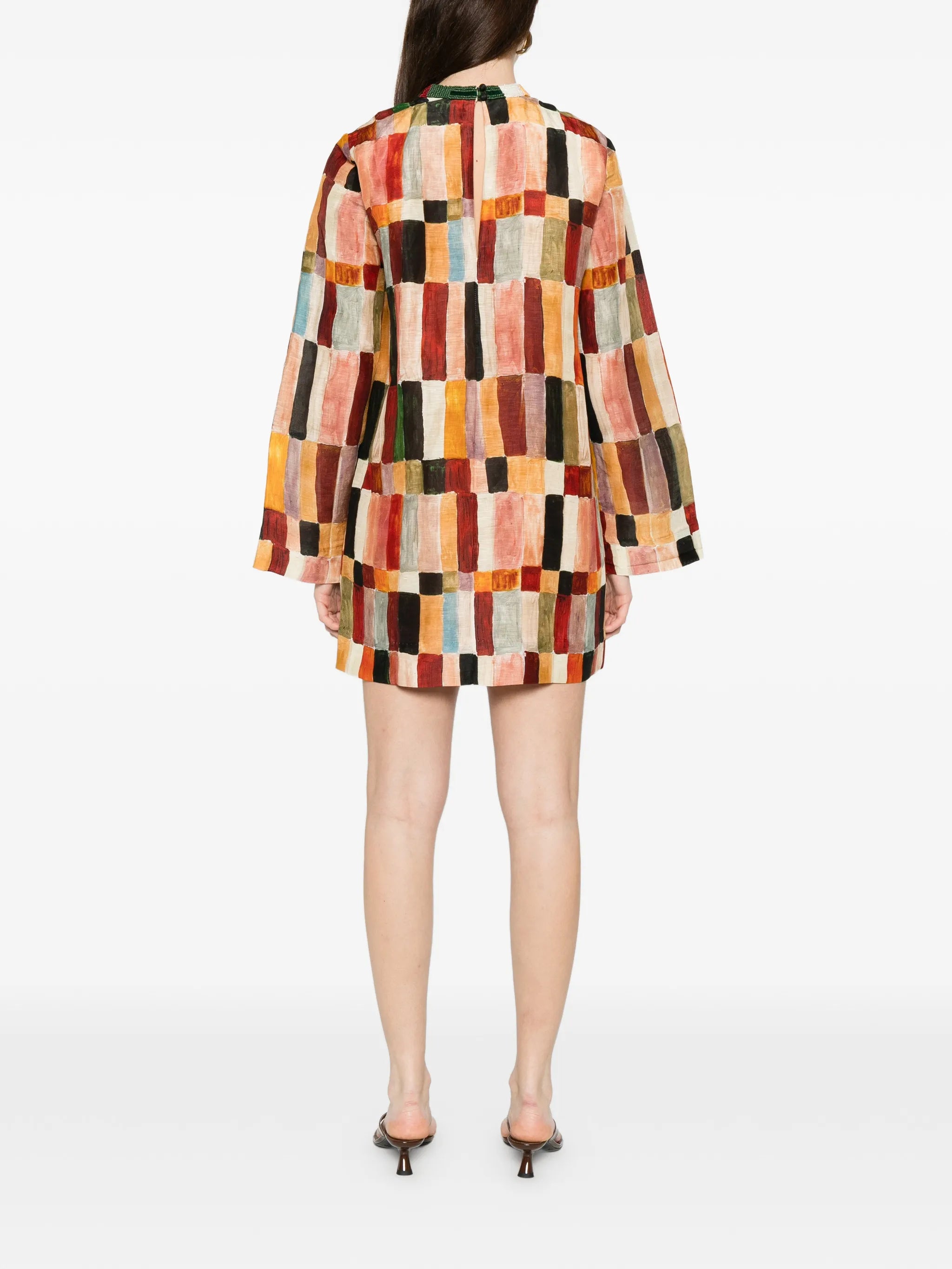 x LRNCE Marjorelle multicoloured mini dress