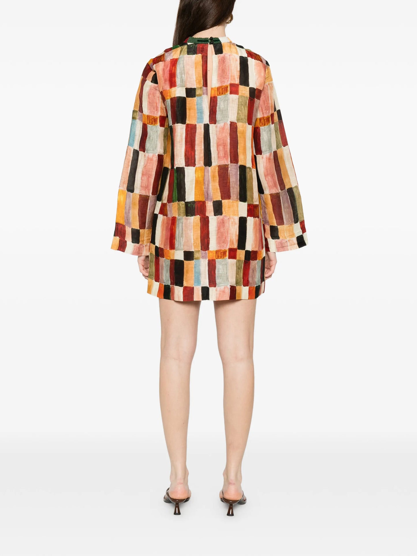 x LRNCE Marjorelle multicoloured mini dress