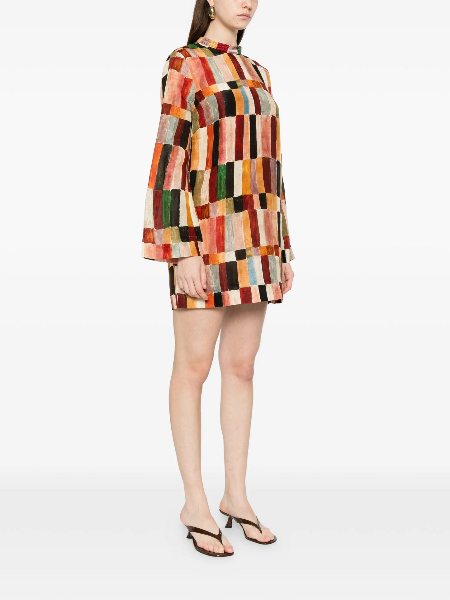x LRNCE Marjorelle multicoloured mini dress