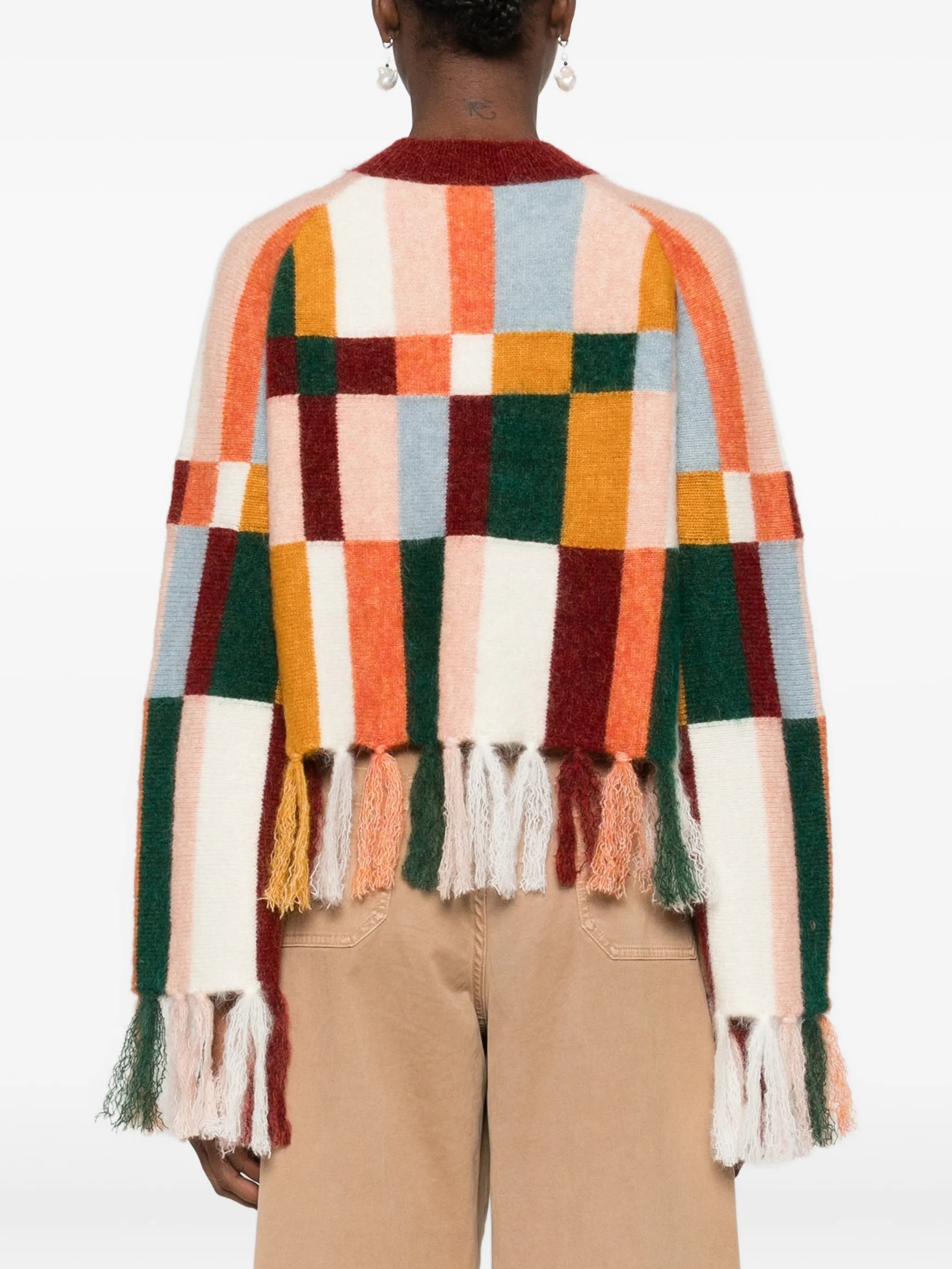 Marjorelle fringe sweater