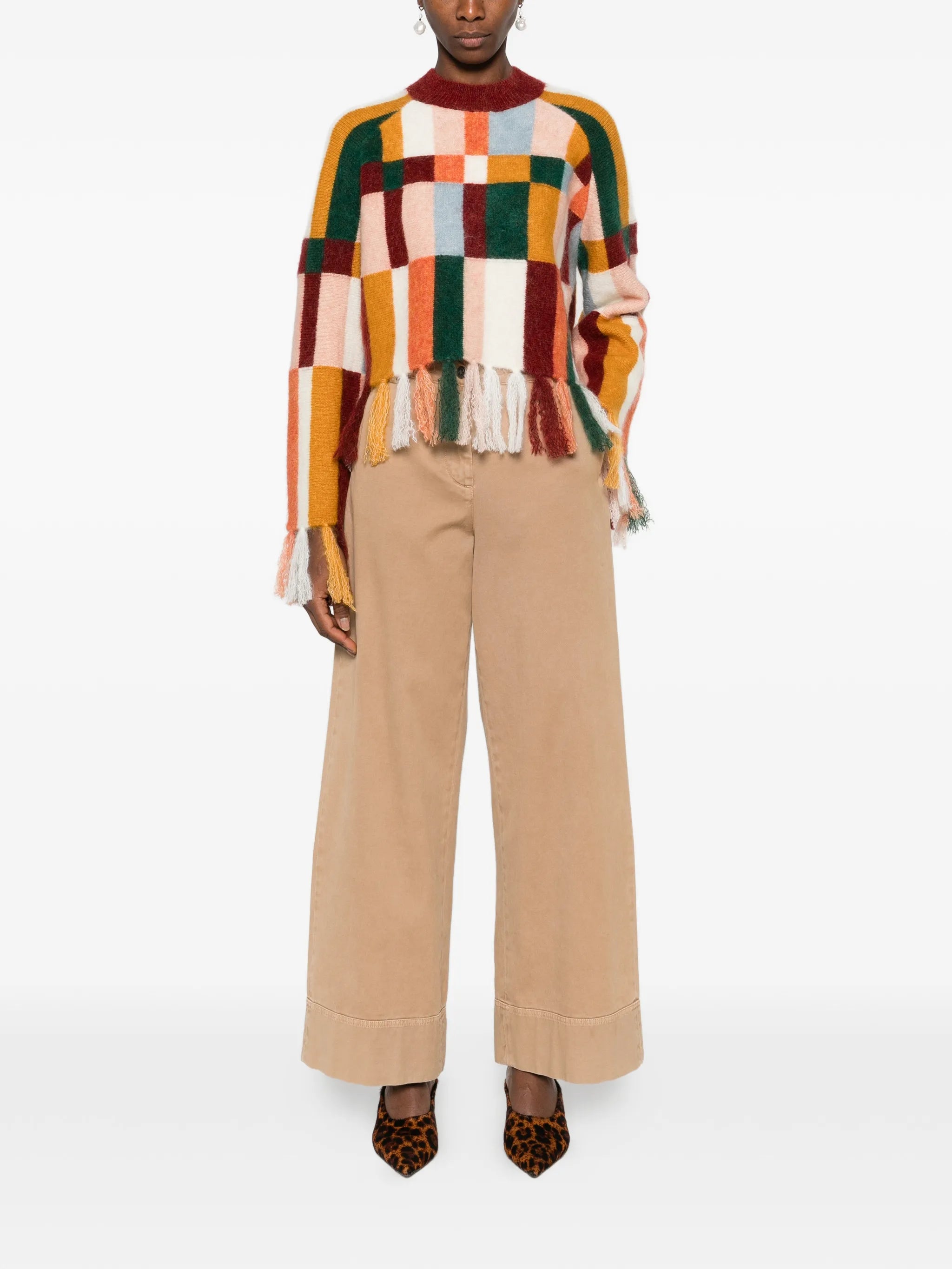 Marjorelle fringe sweater