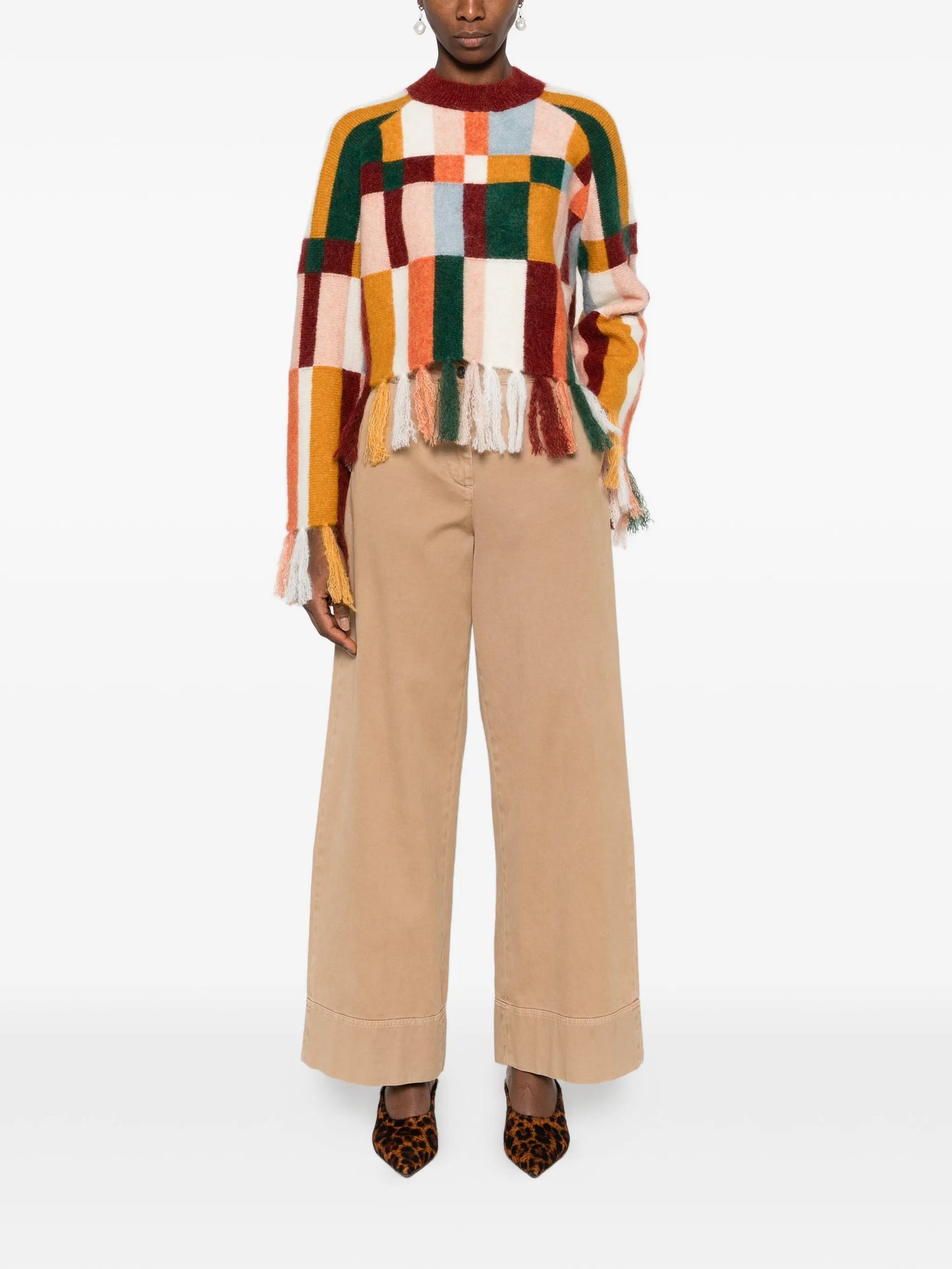 Marjorelle fringe sweater