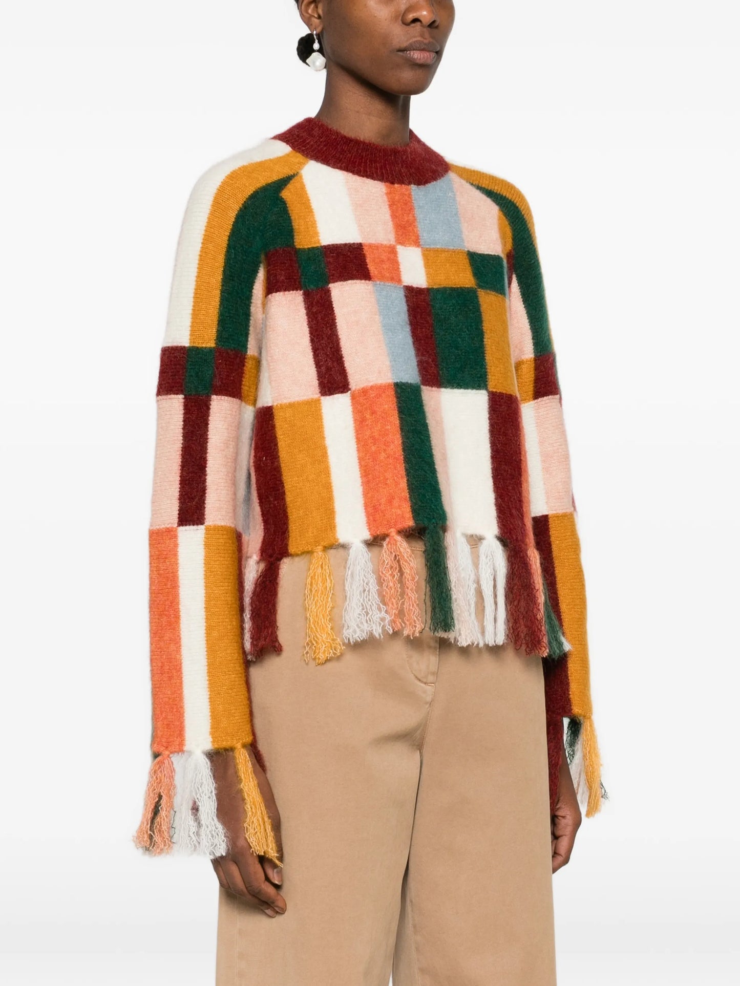 Marjorelle fringe sweater