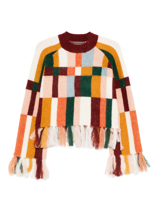Marjorelle fringe sweater