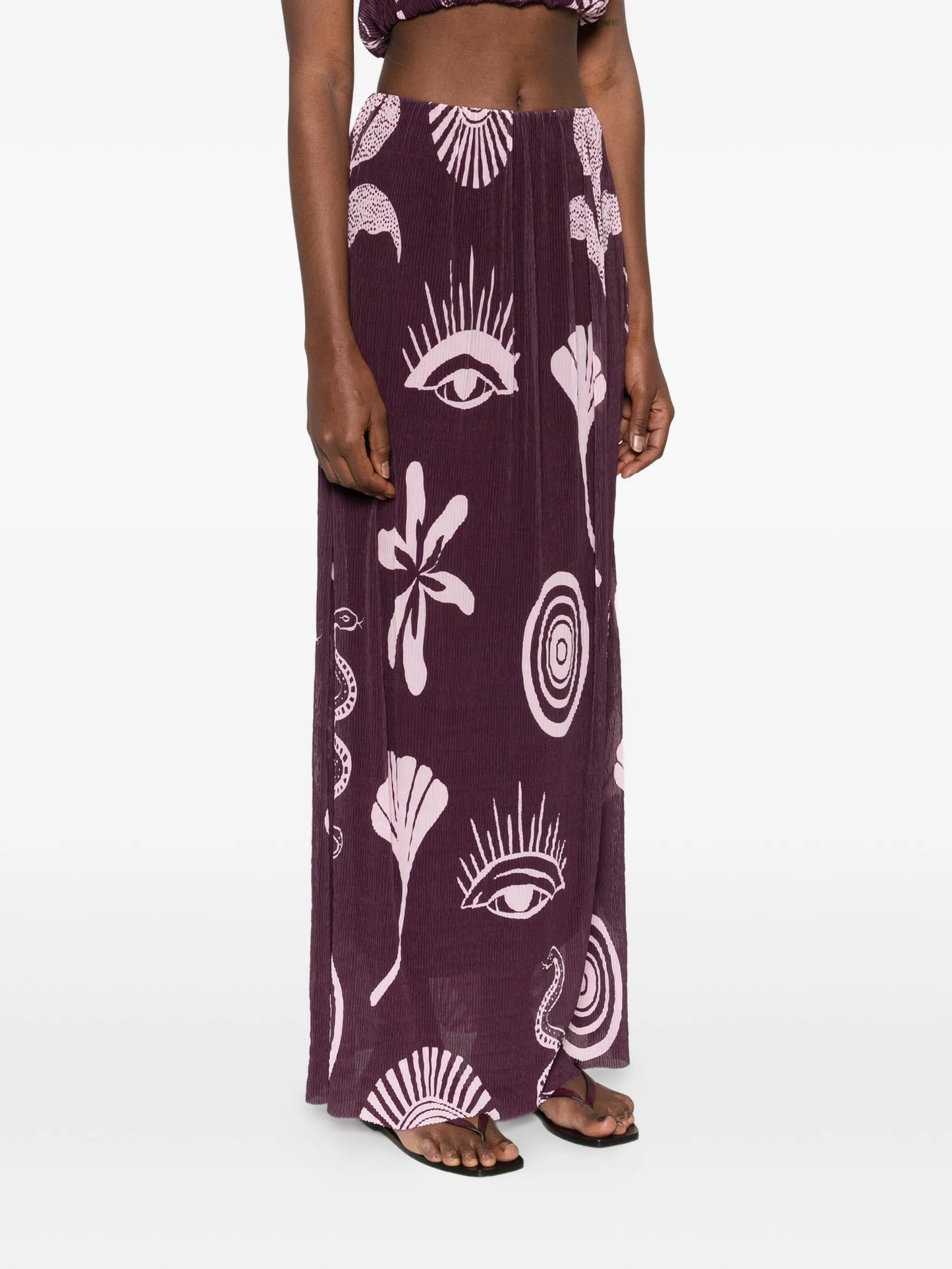 Vela high-waist maxi skirt
