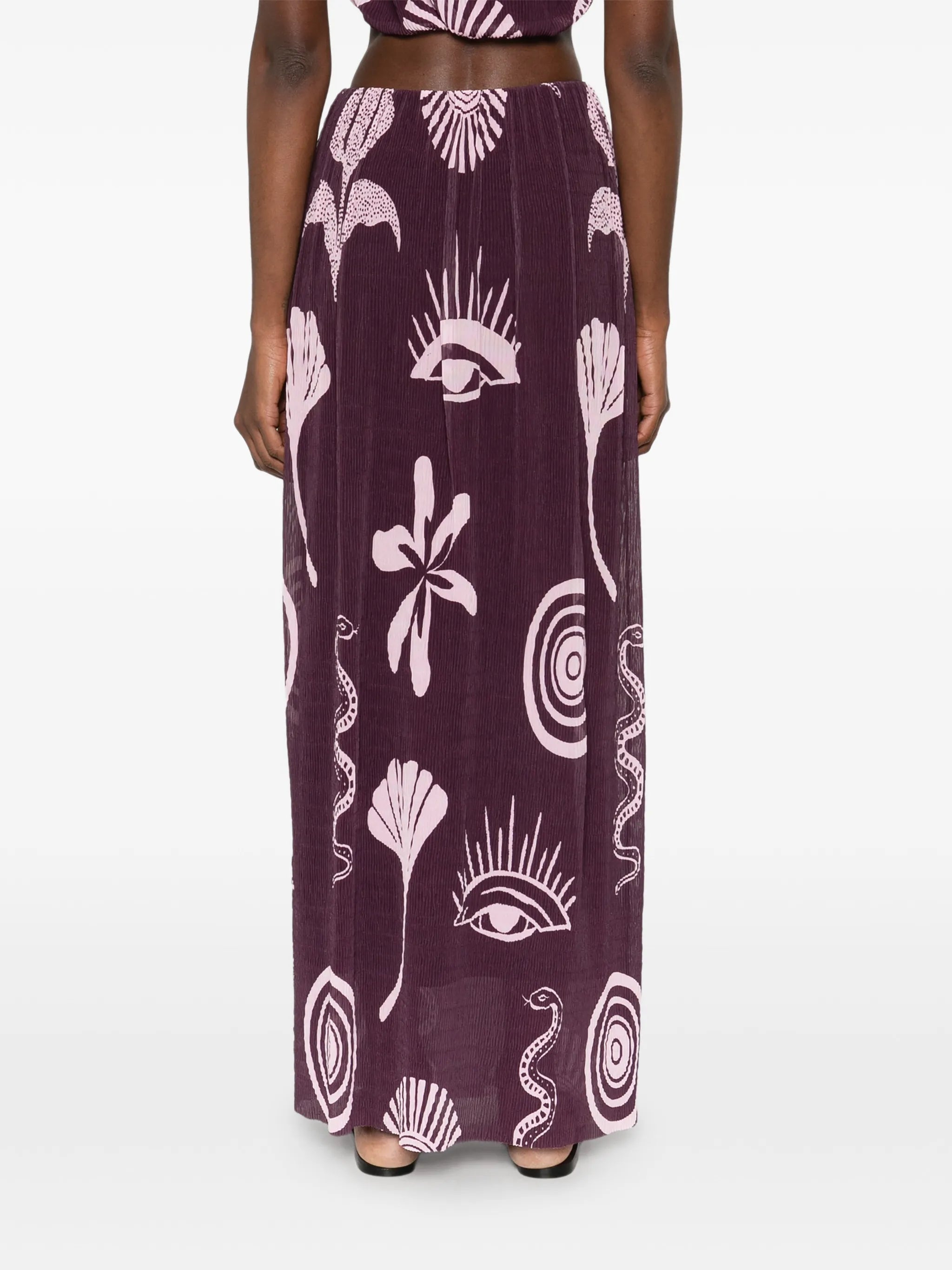 Vela high-waist maxi skirt