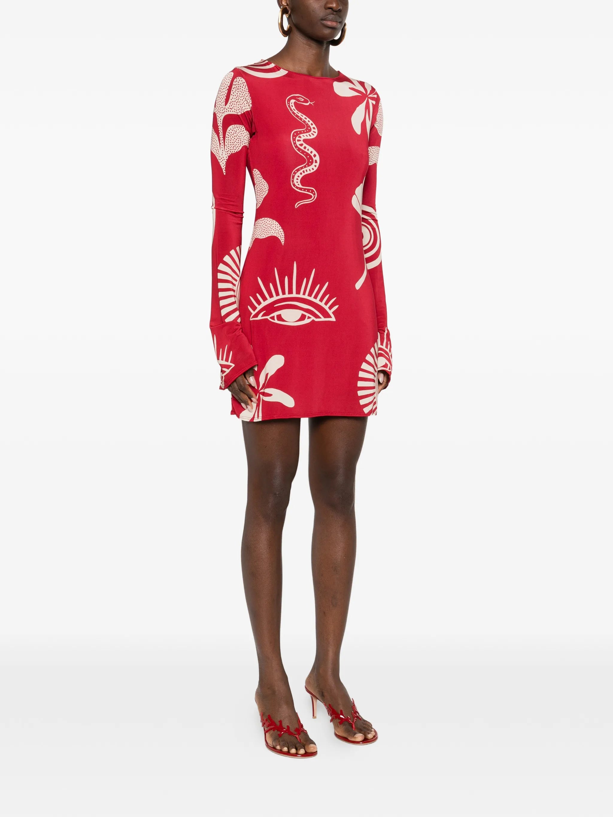 Misha long-sleeved mini dress