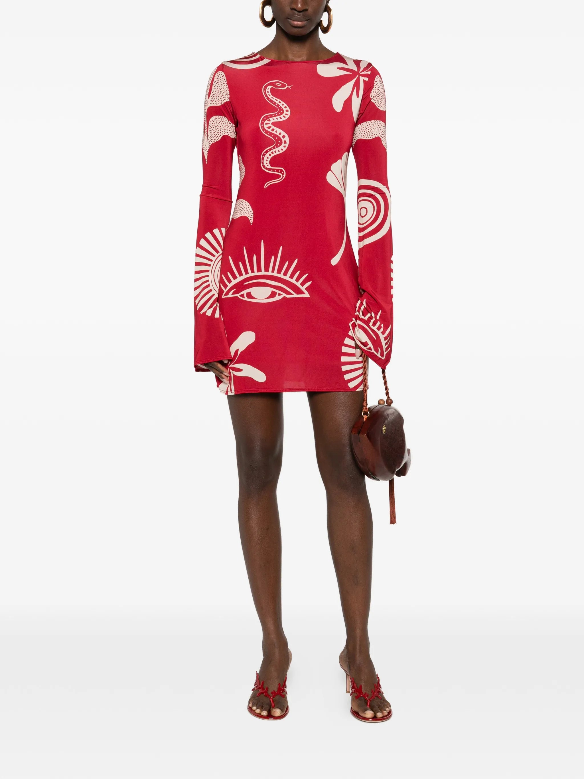 Misha long-sleeved mini dress