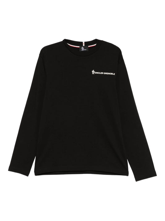 logo-embroidered sweatshirt