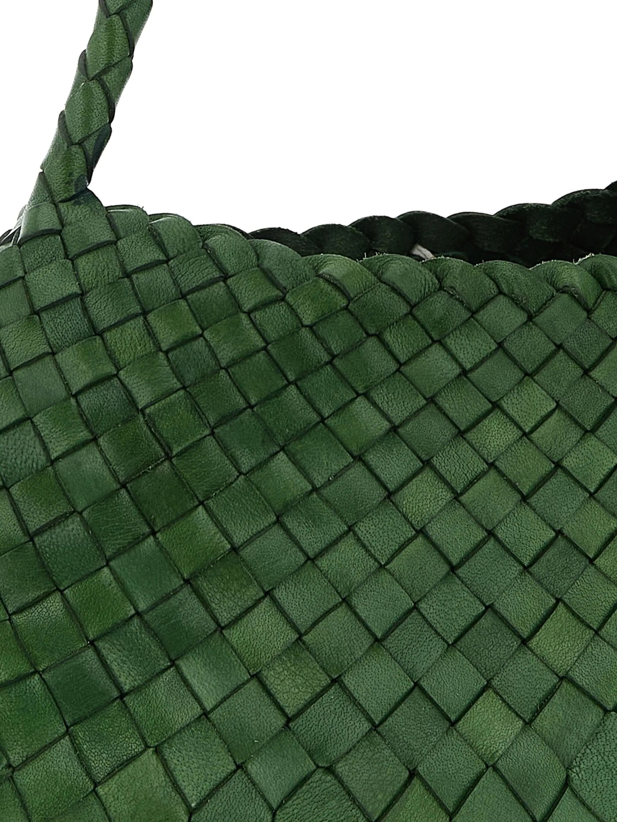 Rosanna woven-leather shoulder bag