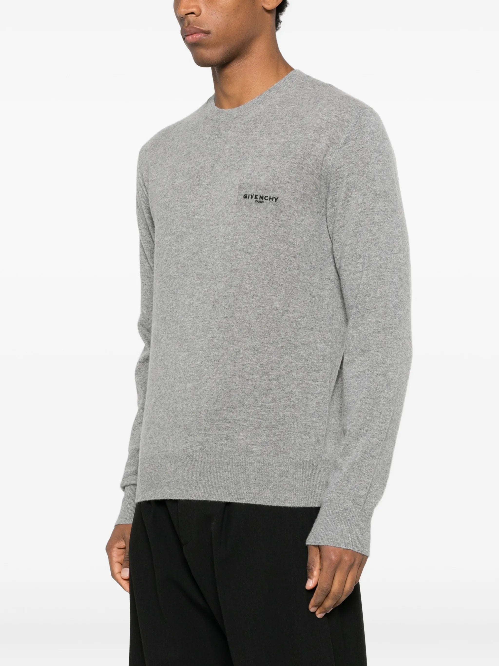 sweater in wool and cashmere embroidered Givenchy Paris