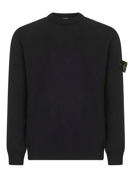 ribbed crewneck sweater