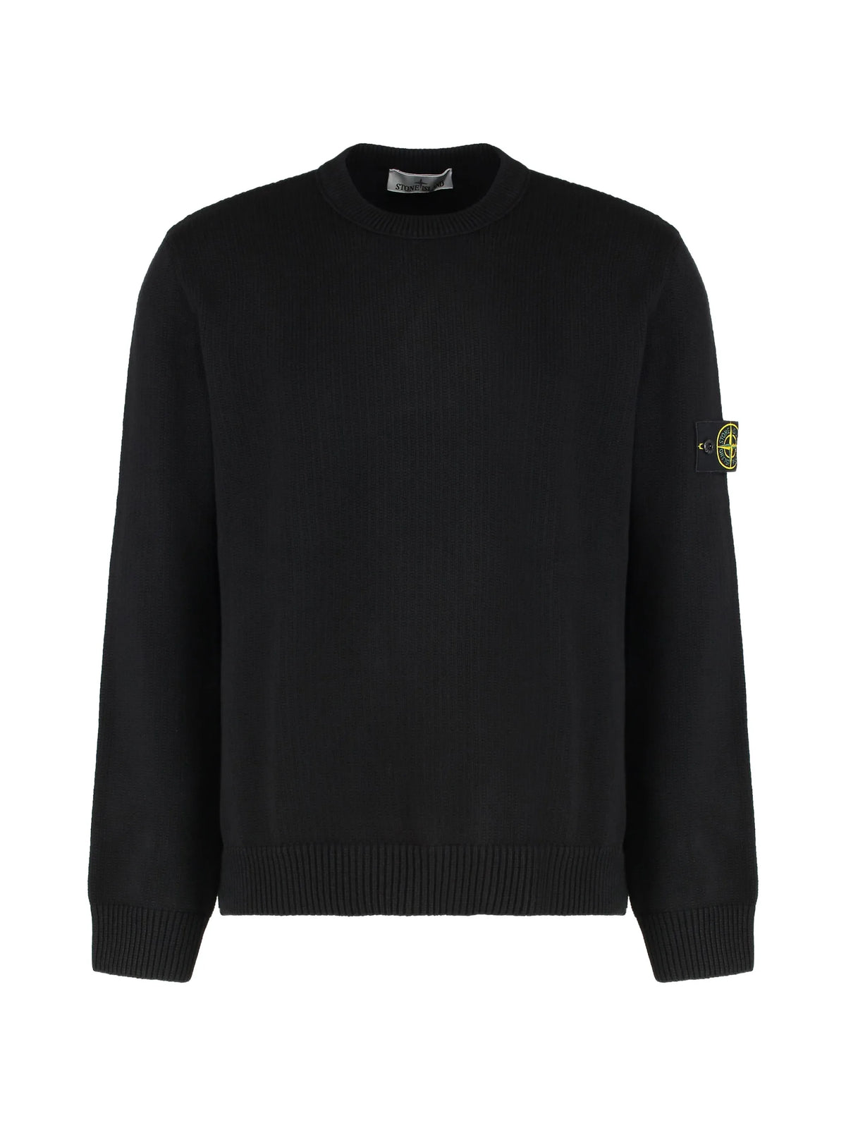 ribbed crew-neck sweater