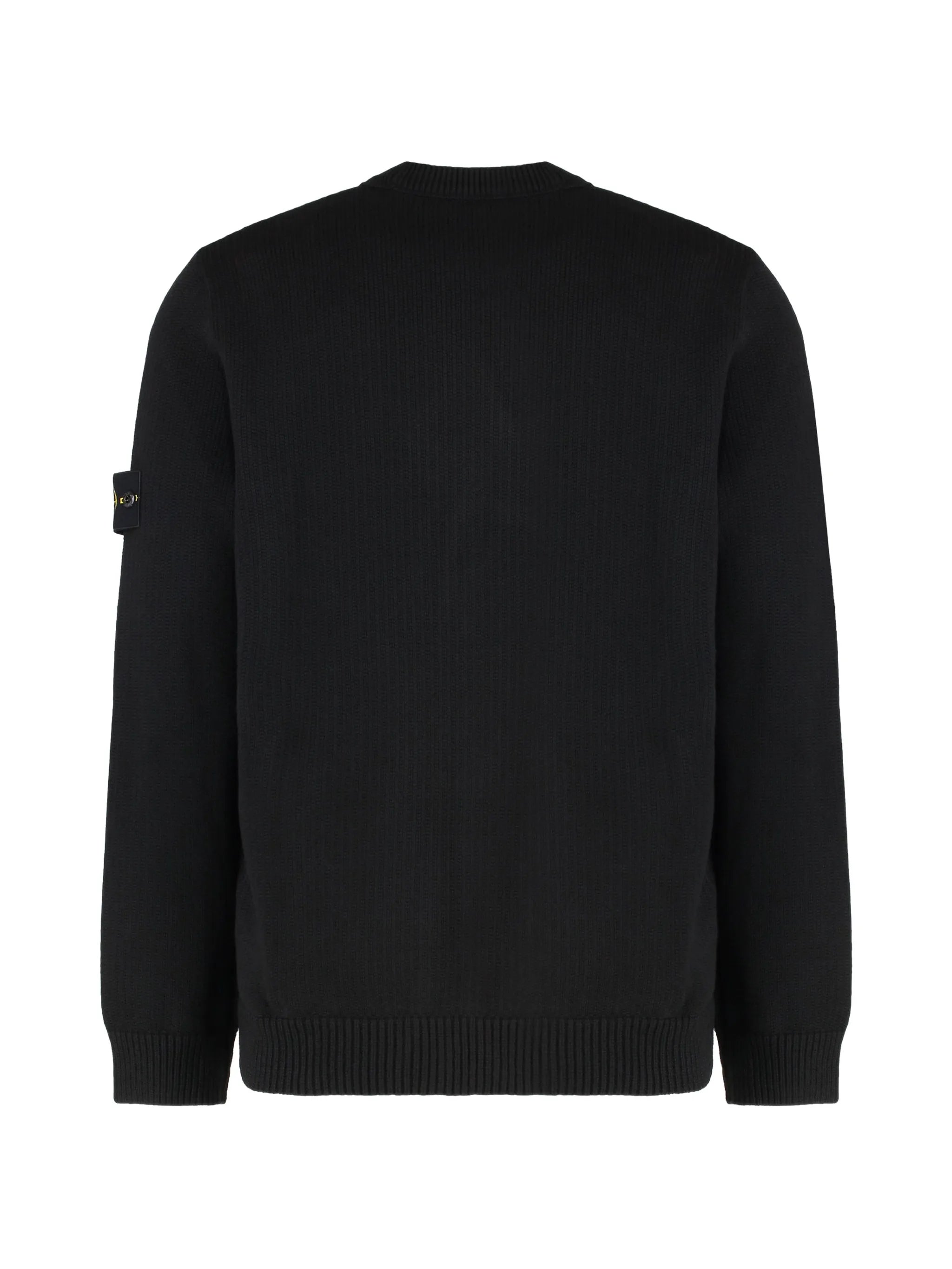 ribbed crew-neck sweater