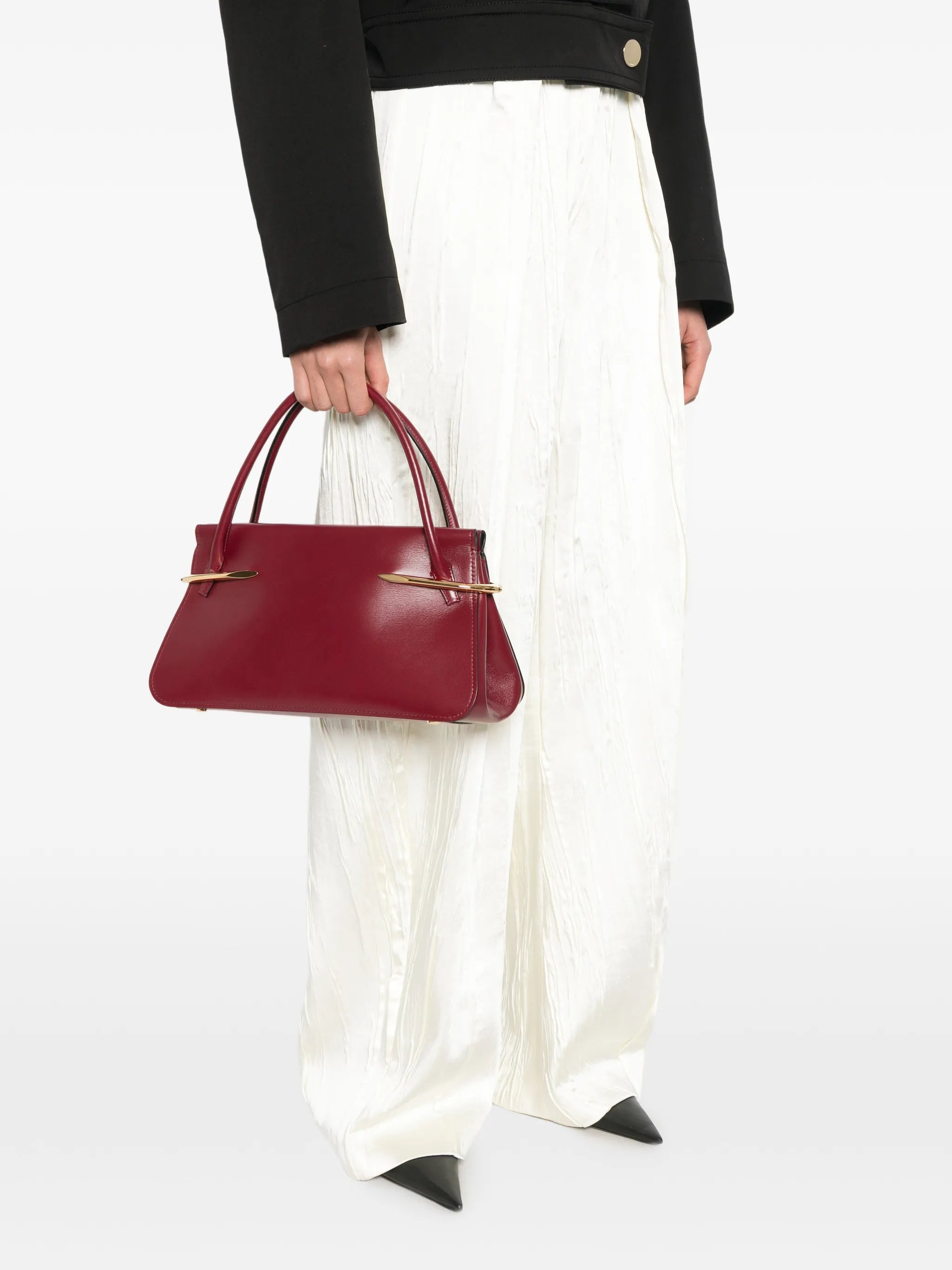medium pinch bag in leather