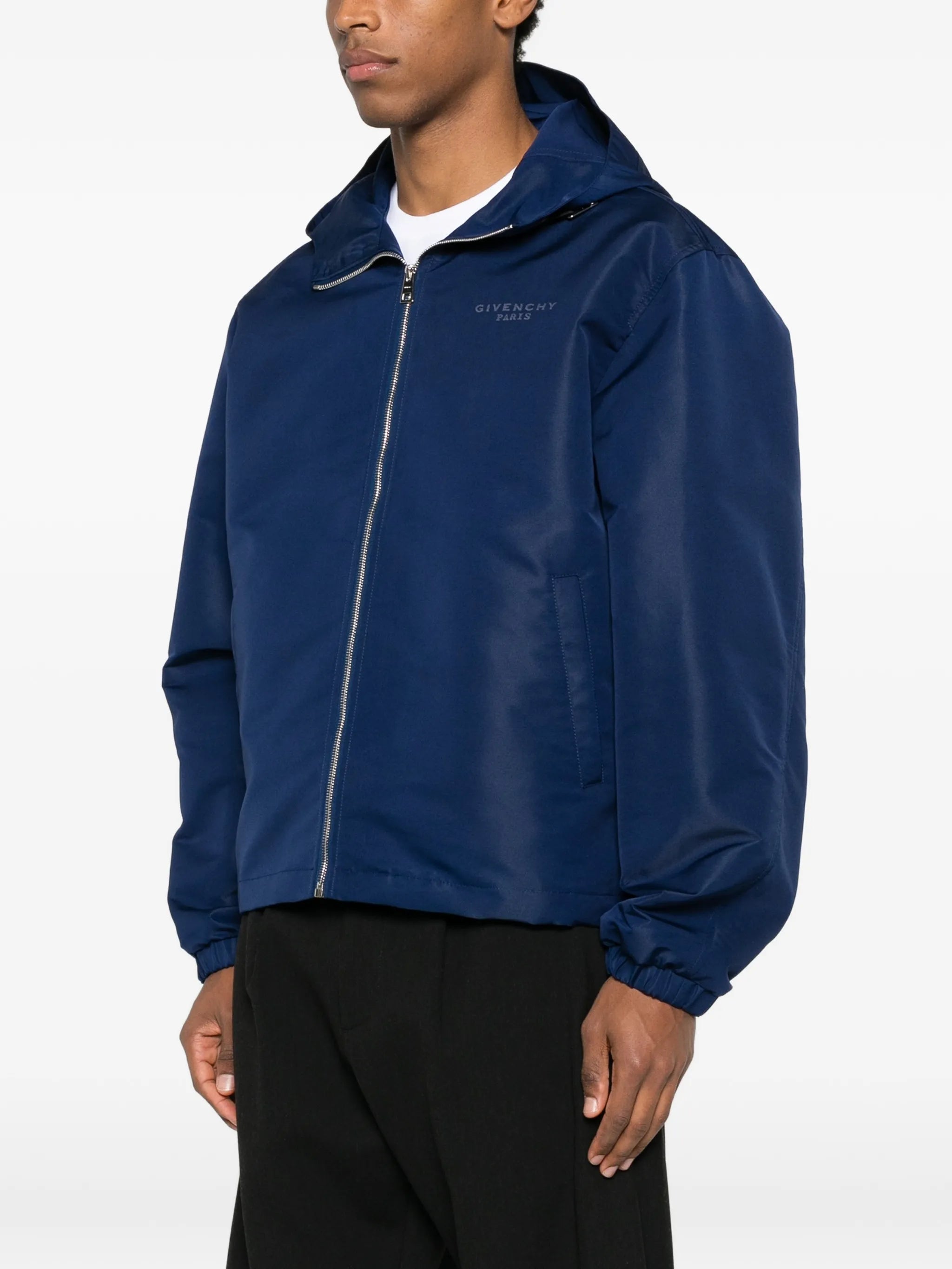 hooded windbreaker