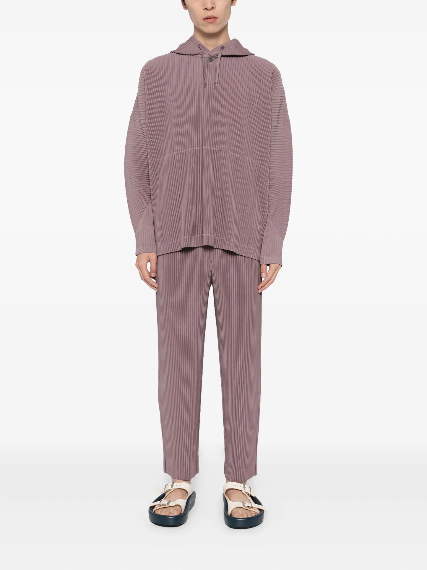 pleats hoodie