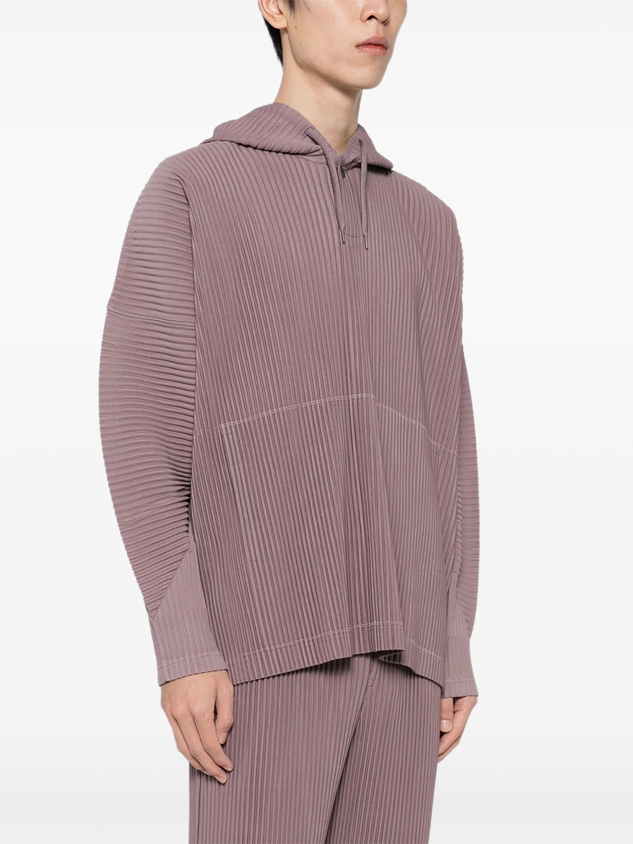 pleats hoodie