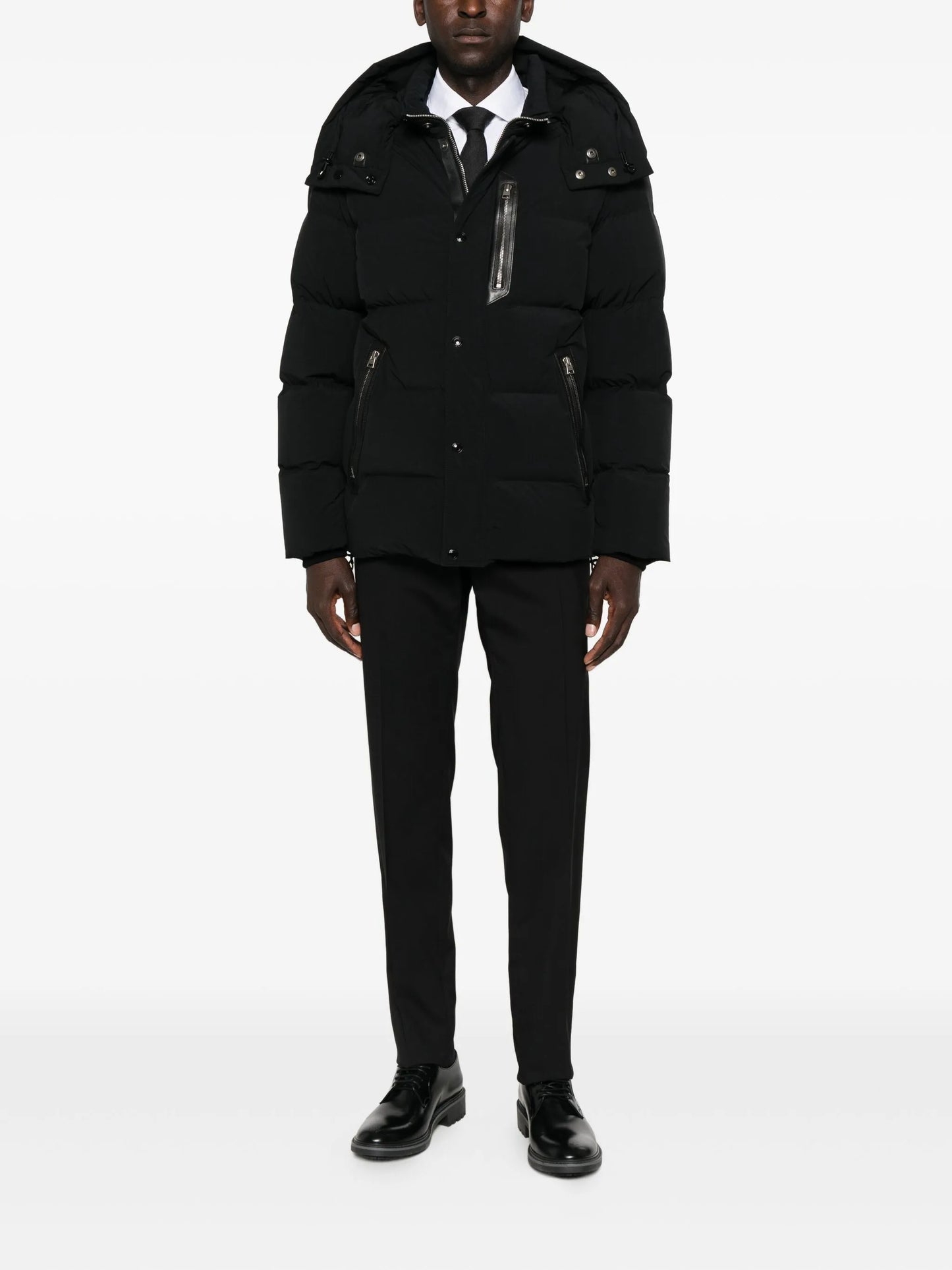 hooded puffer jacket