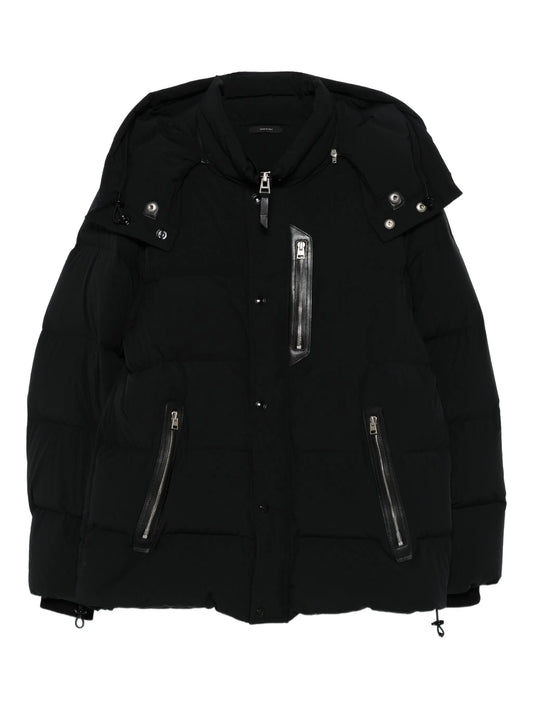 hooded puffer jacket