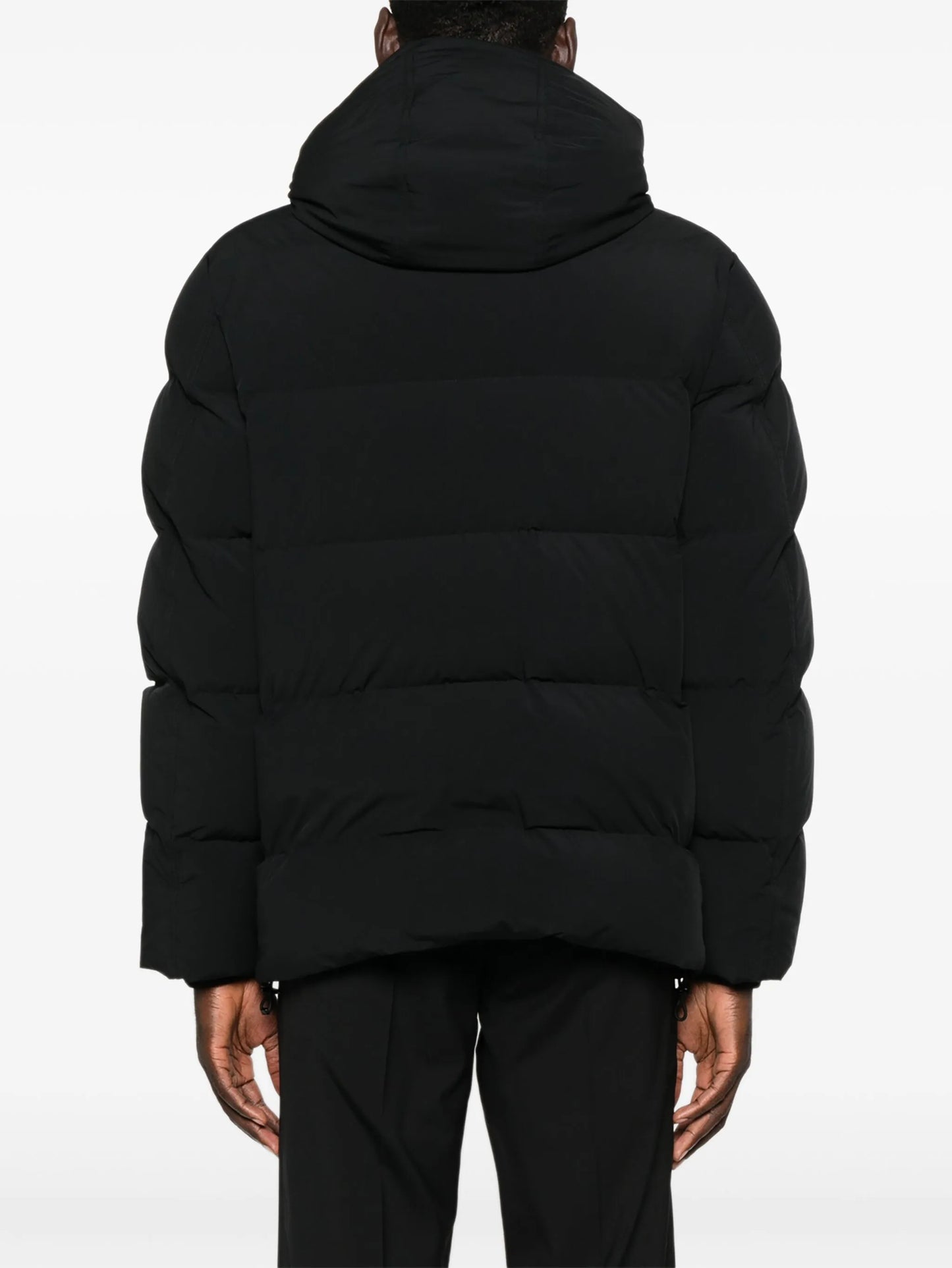 hooded puffer jacket