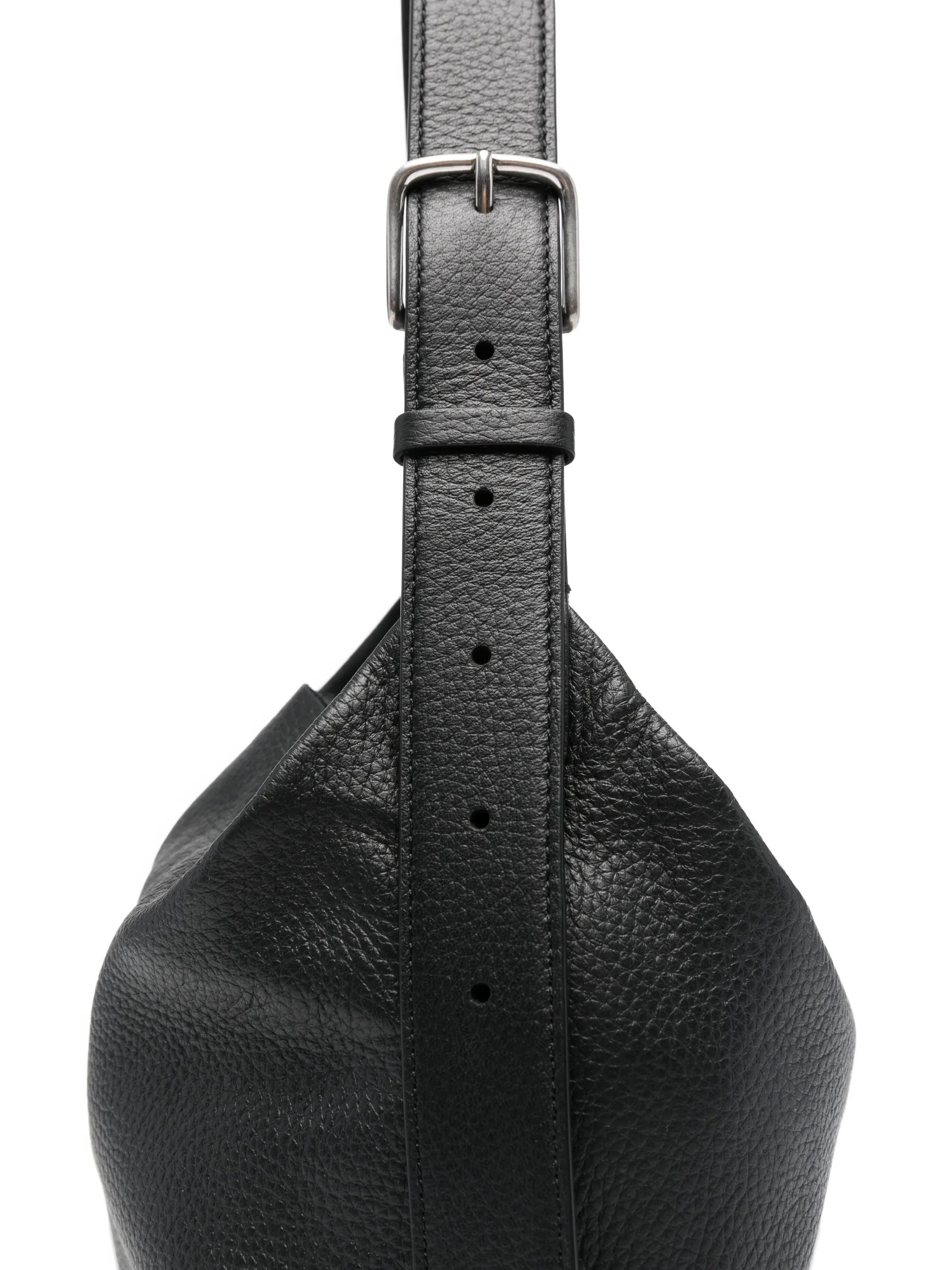 Isa buckle-fastening leather shoulder bag
