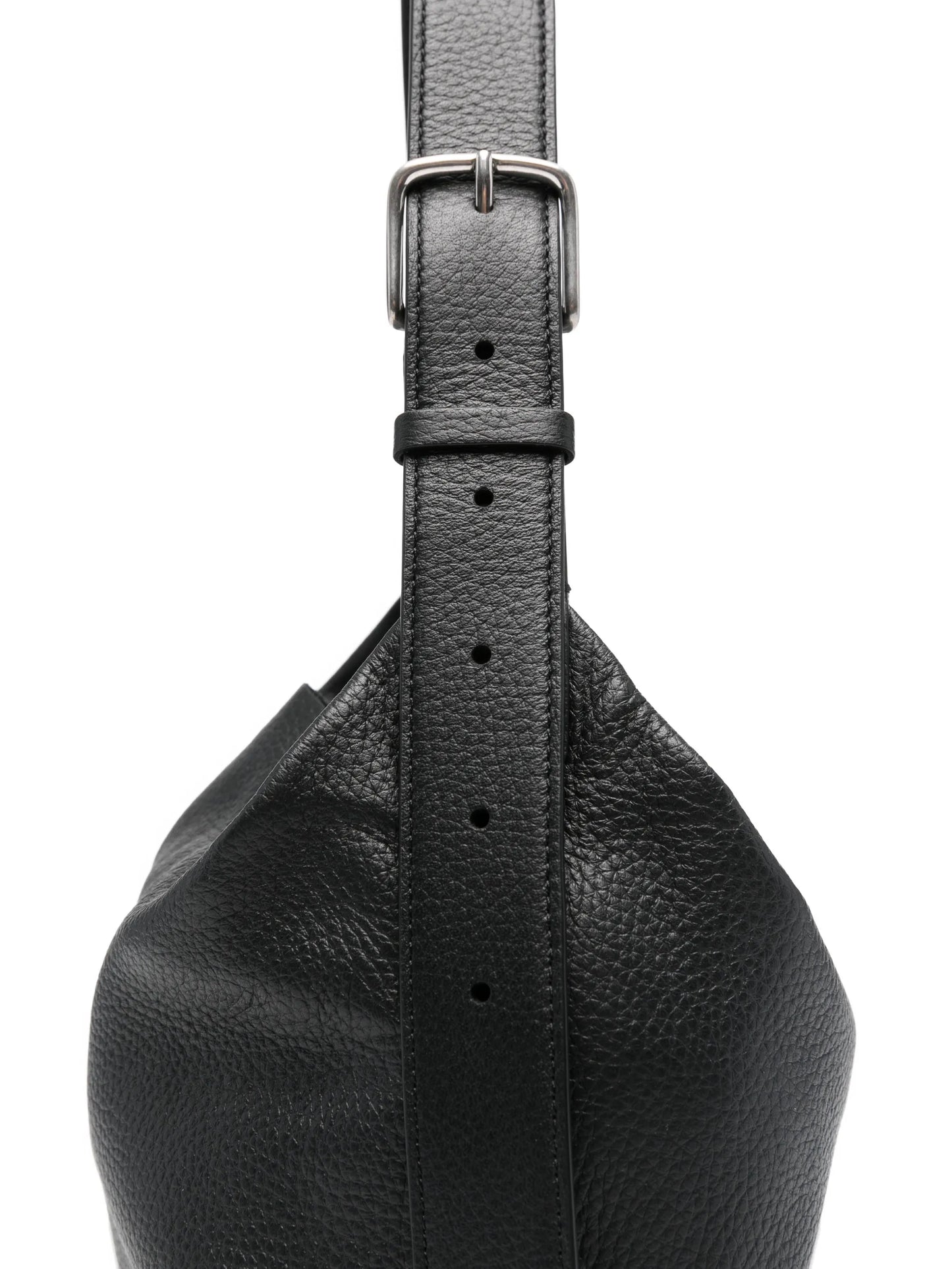 Isa buckle-fastening leather shoulder bag