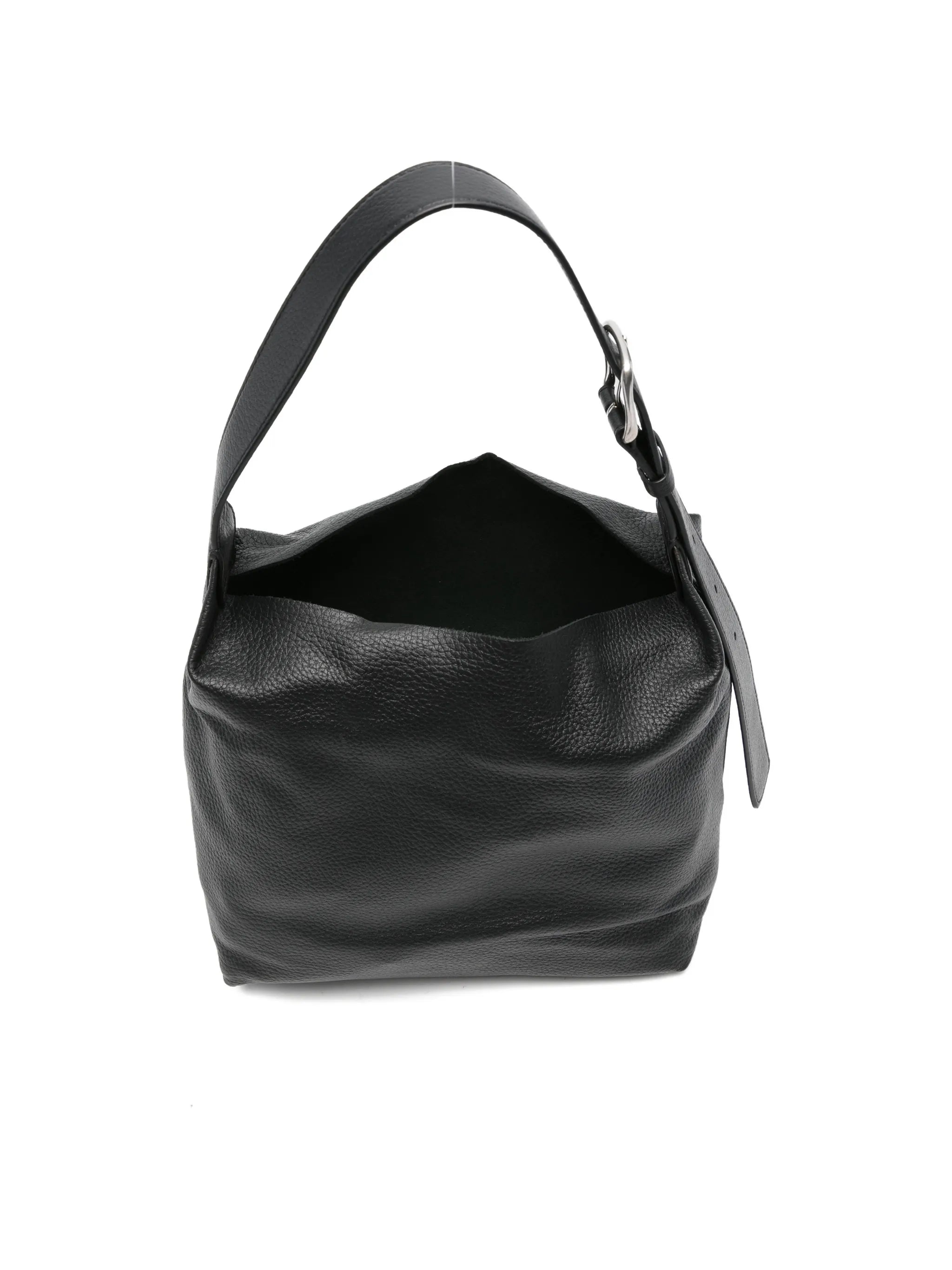 Isa buckle-fastening leather shoulder bag
