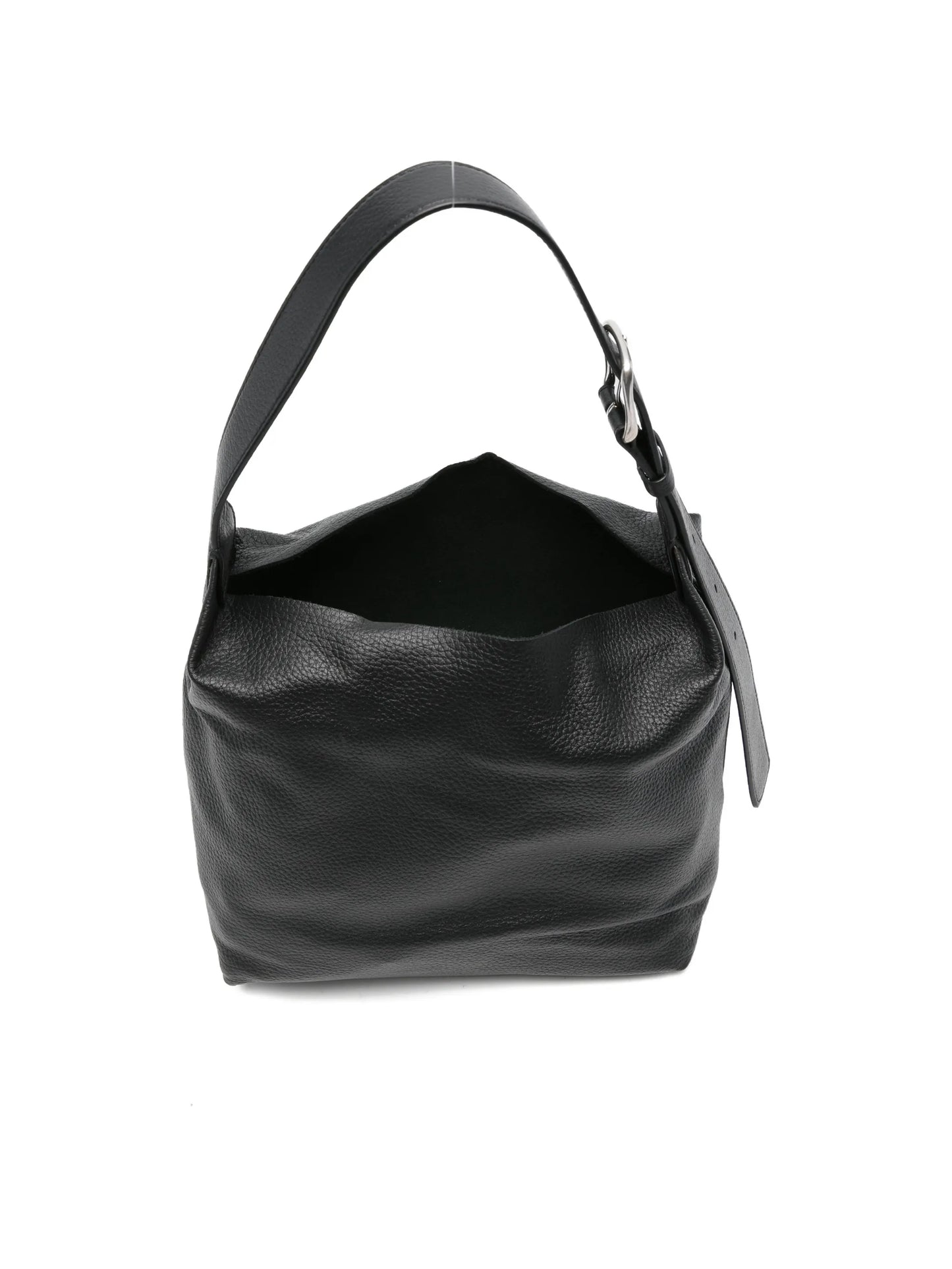Isa buckle-fastening leather shoulder bag