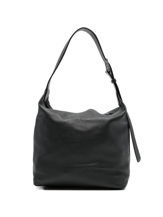 Isa buckle-fastening leather shoulder bag