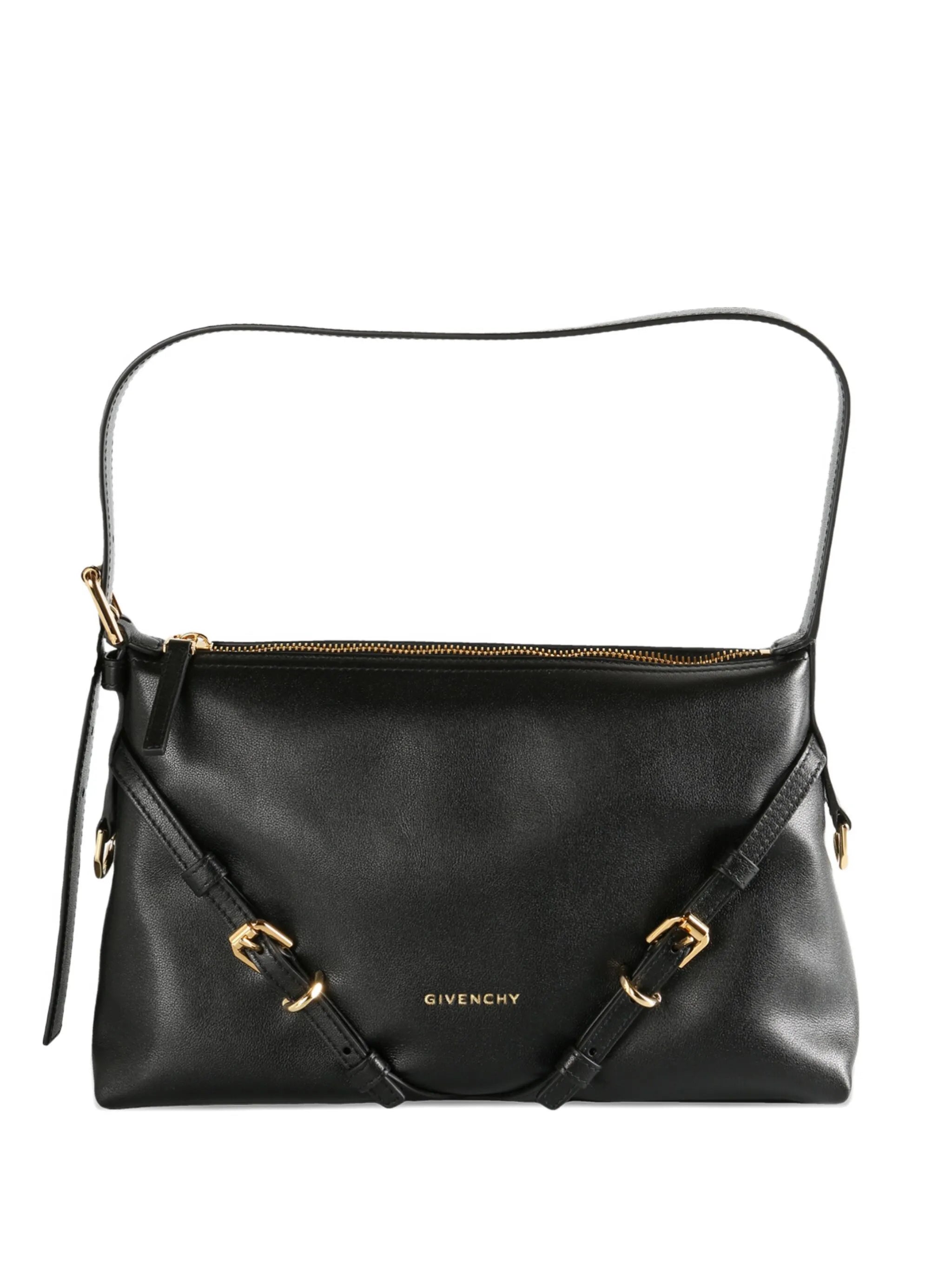mini Voyou buckle-strap leather shoulder bag