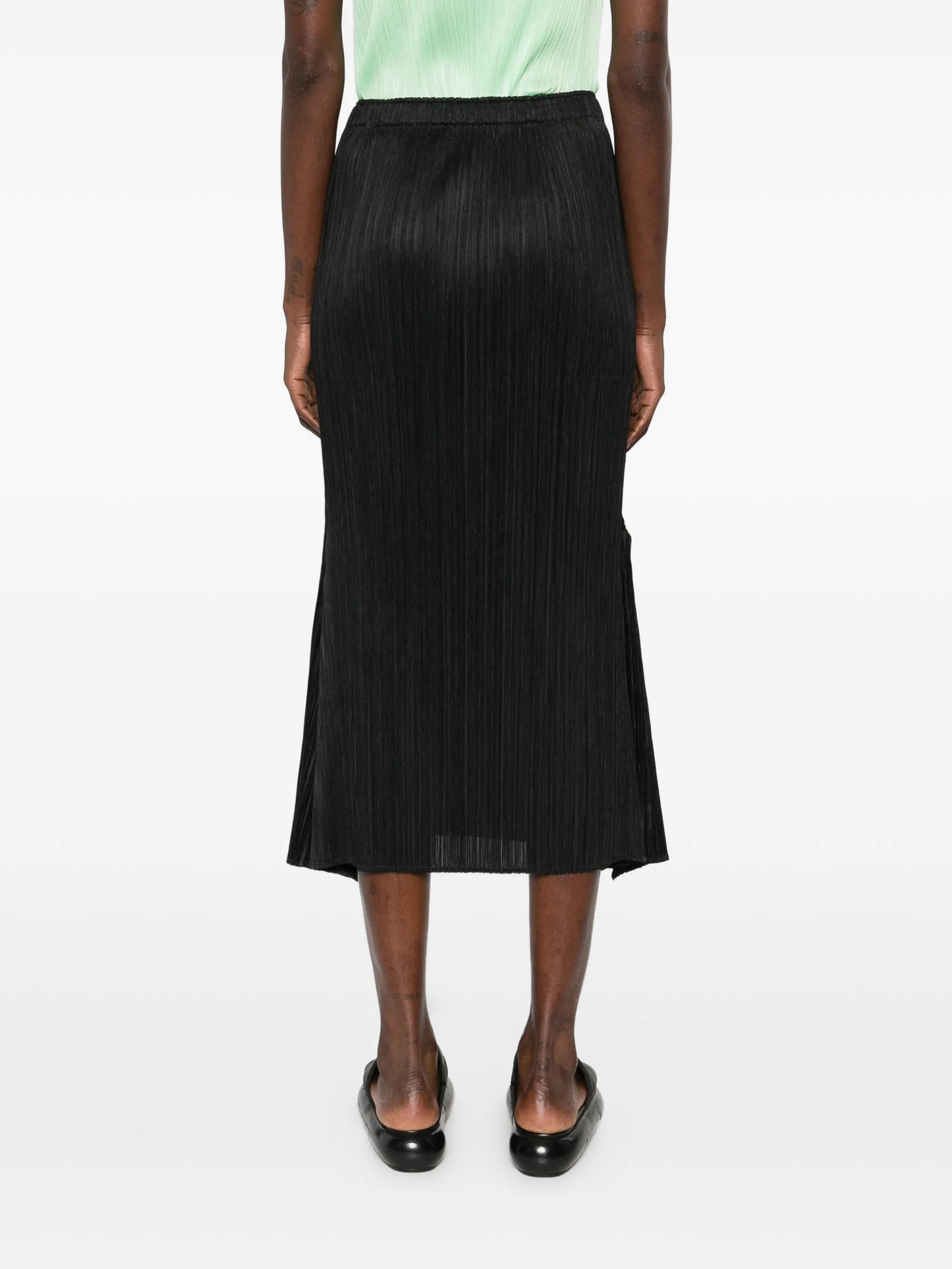 Ole! flared pleated midi skirt