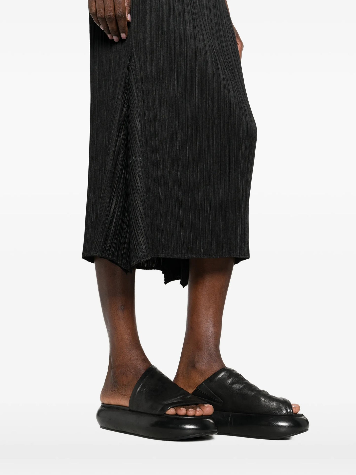 Ole! flared pleated midi skirt