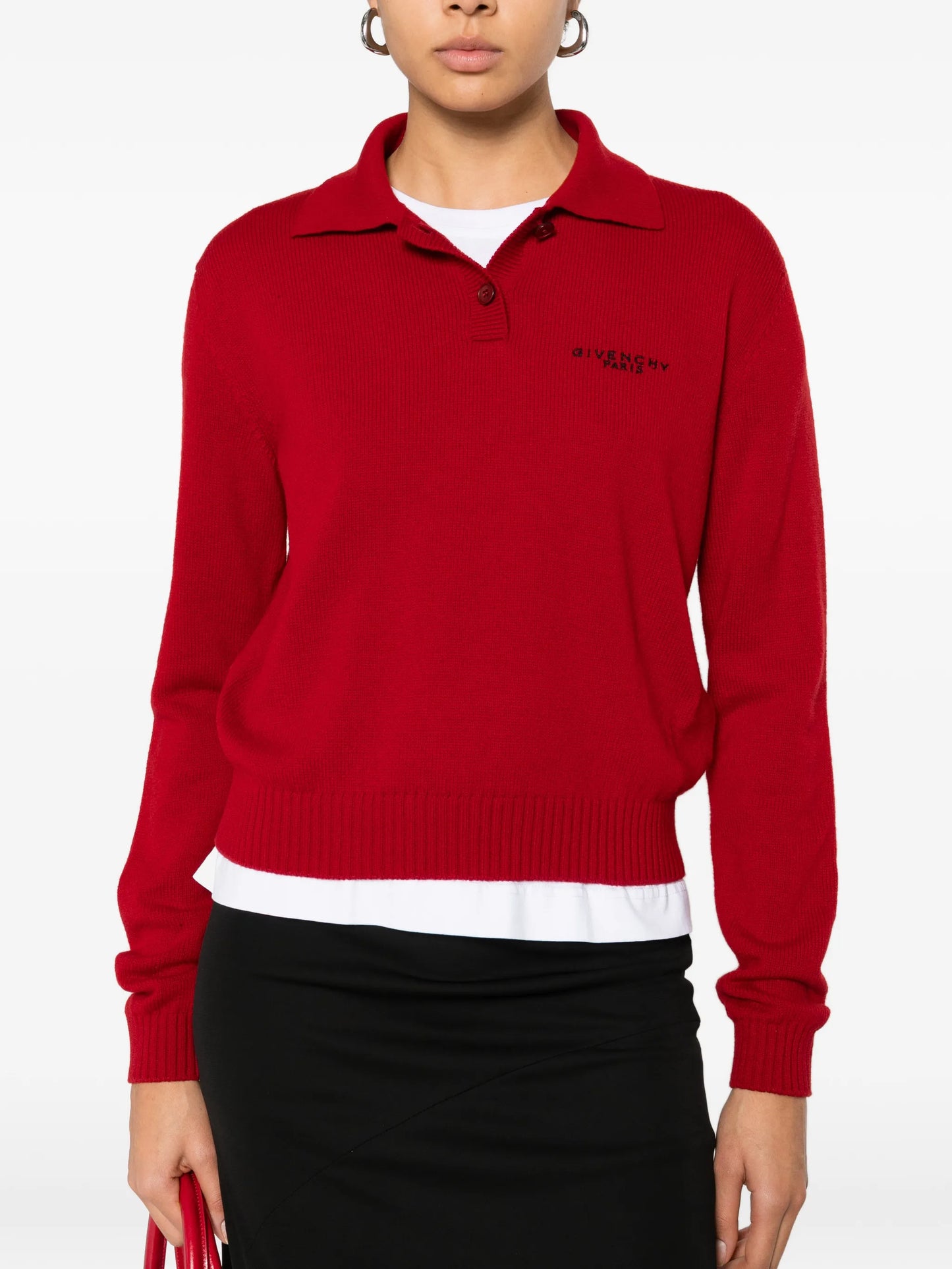 long-sleeves polo top