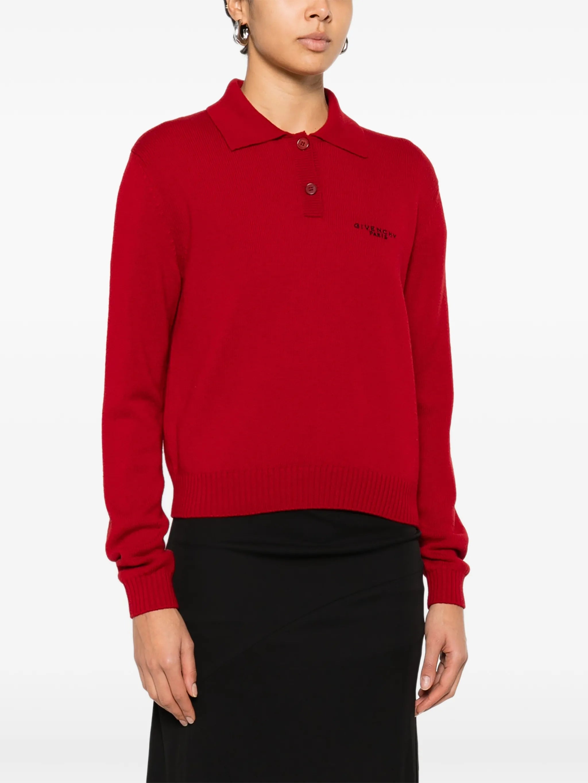 long-sleeves polo top