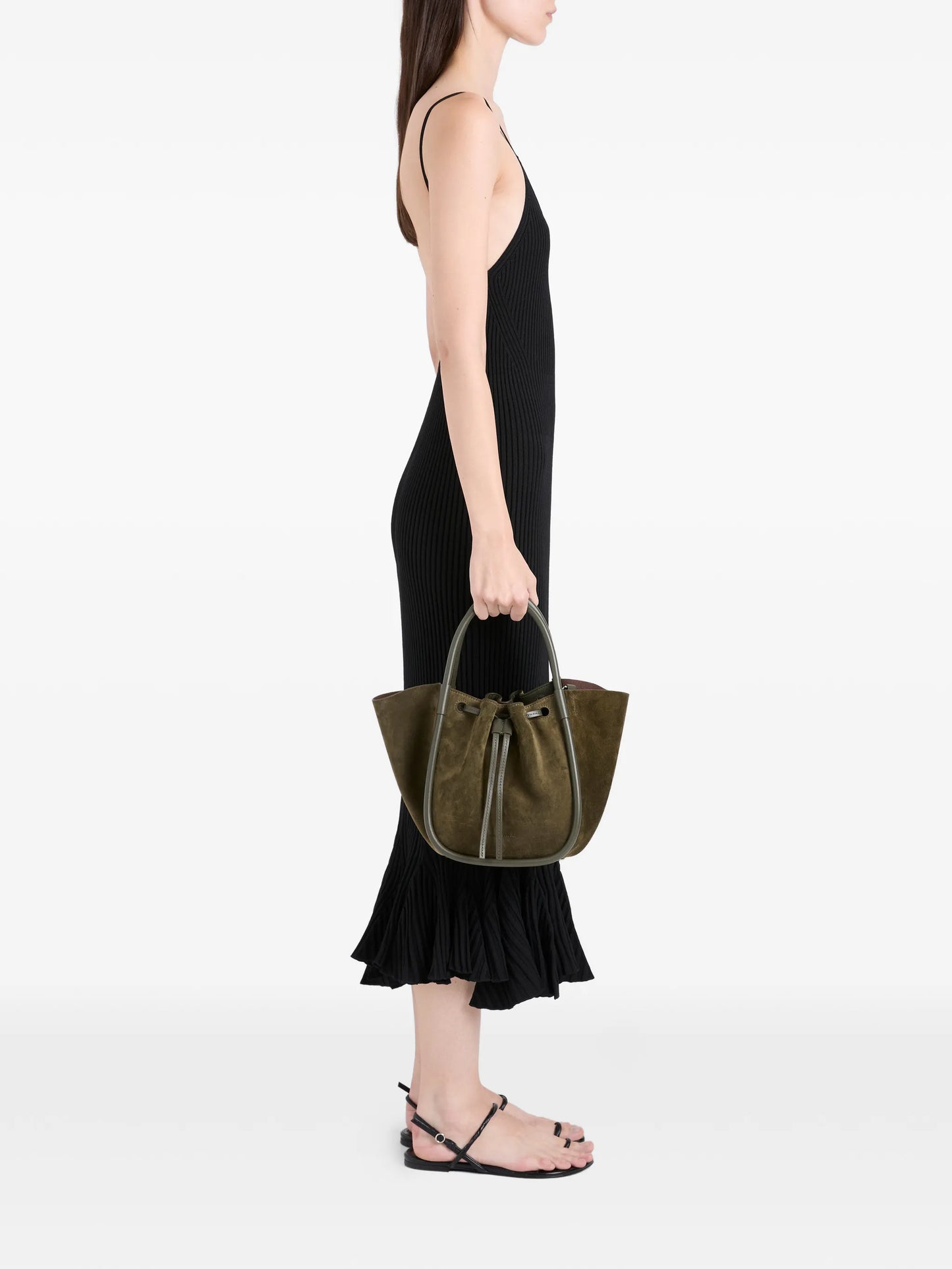 small drawstring-fastening tote bag