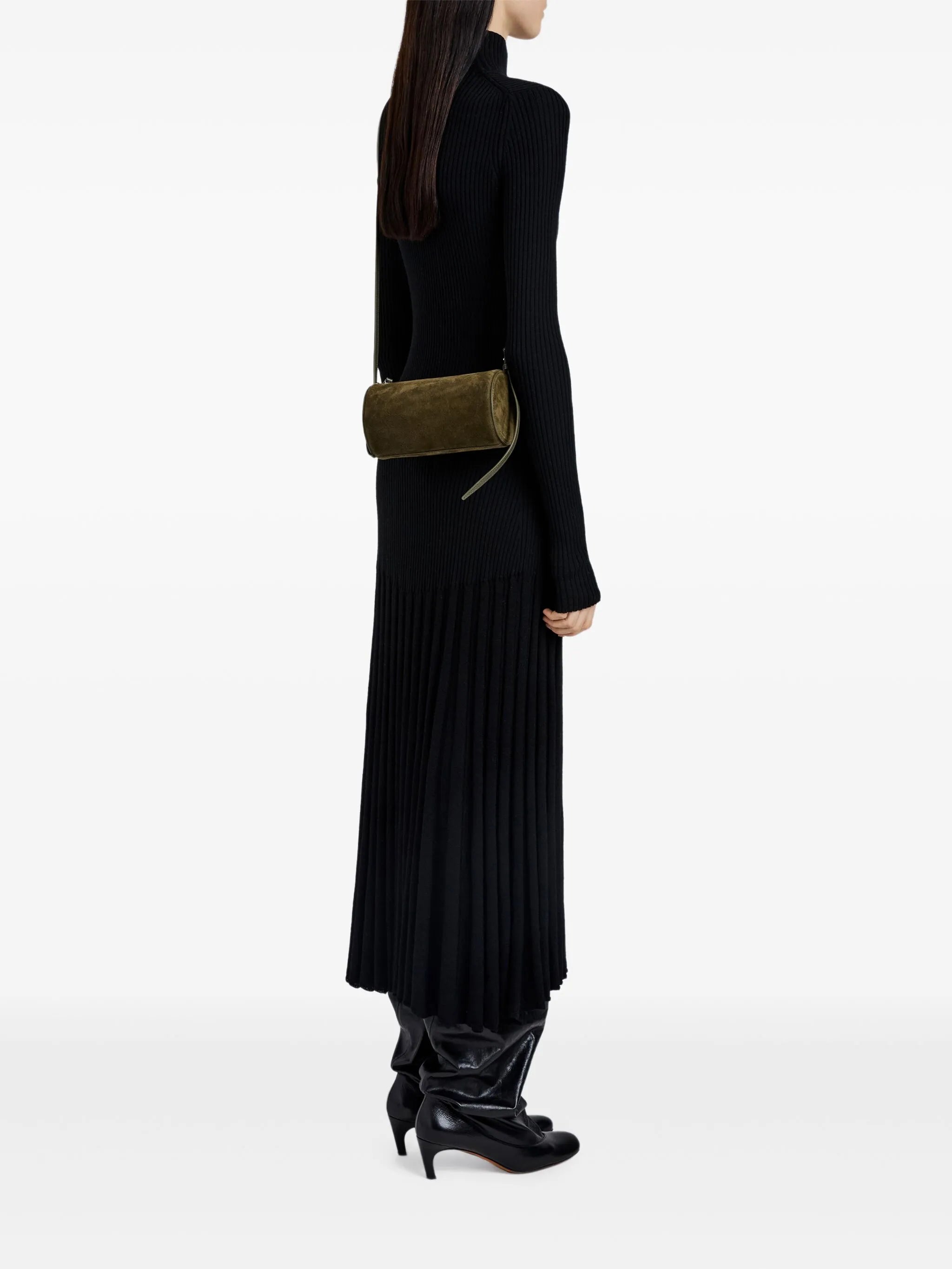 Silo cylindrical-shape cross body bag