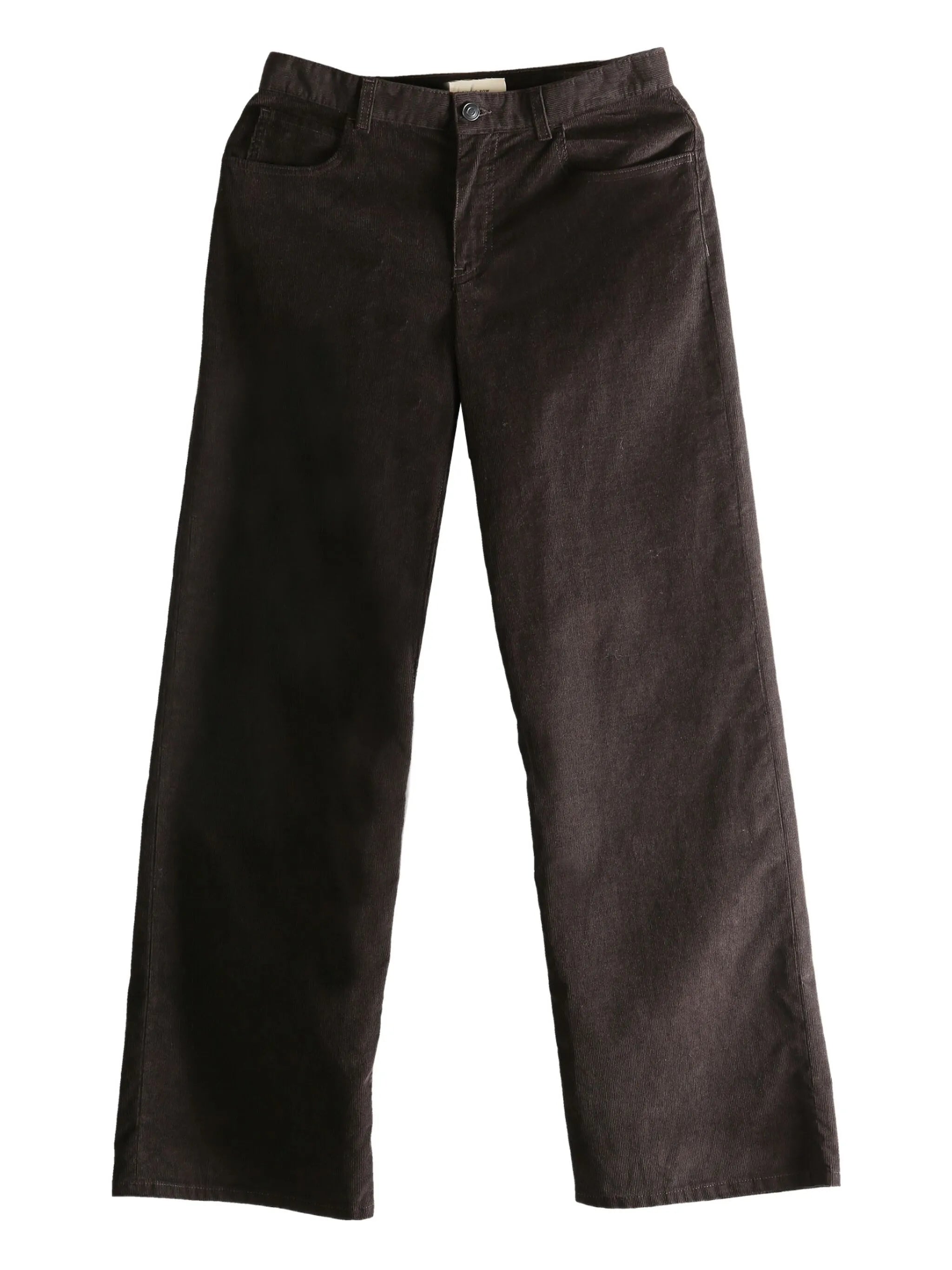 corduroy straight-leg trousers