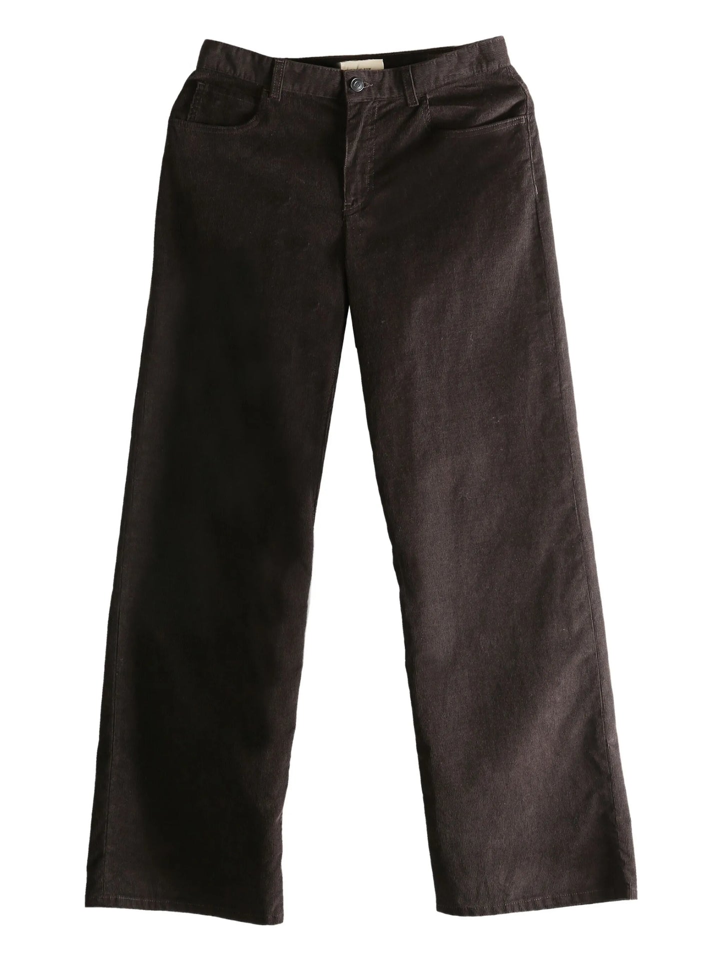 corduroy straight-leg trousers