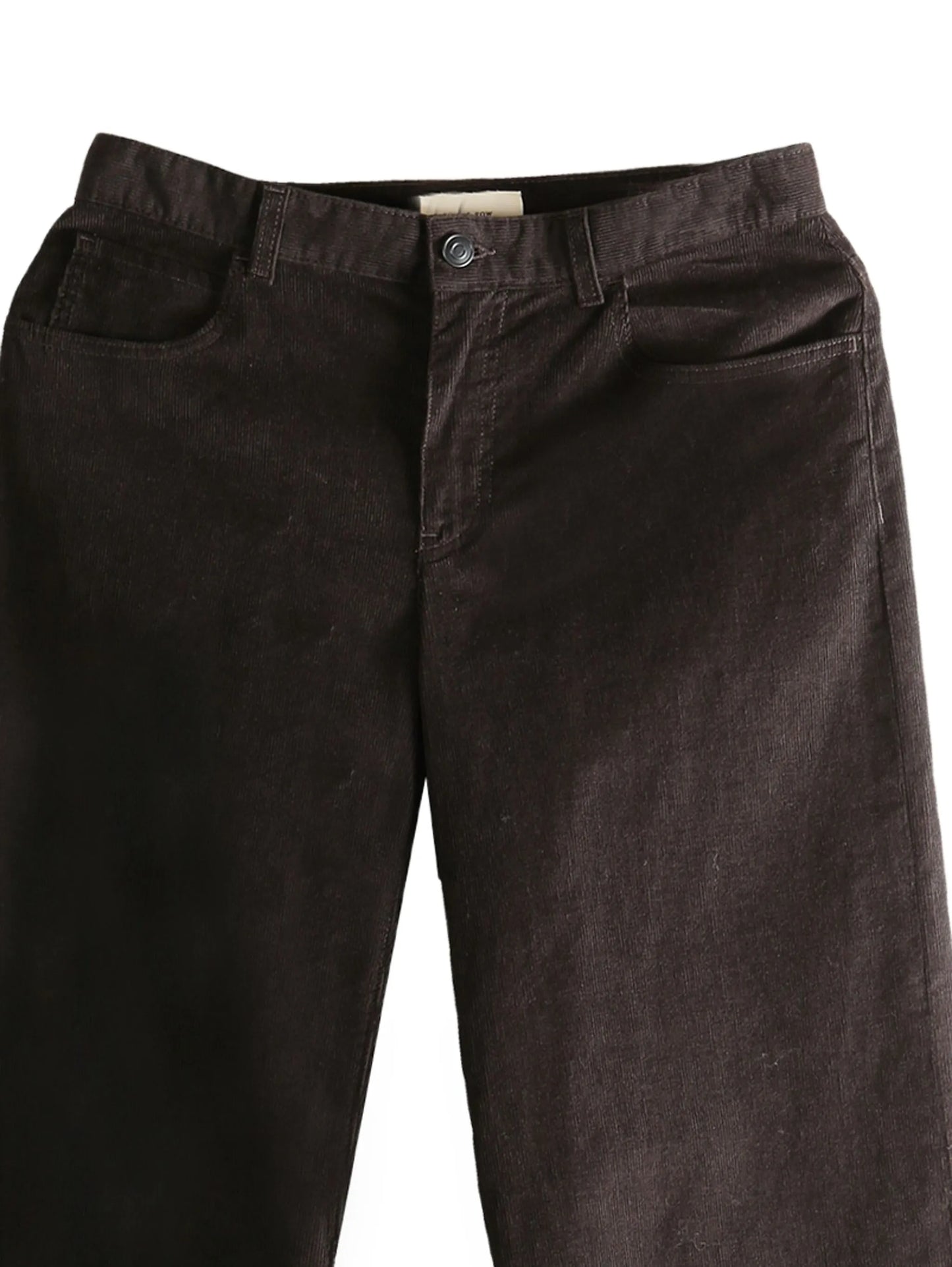 corduroy straight-leg trousers