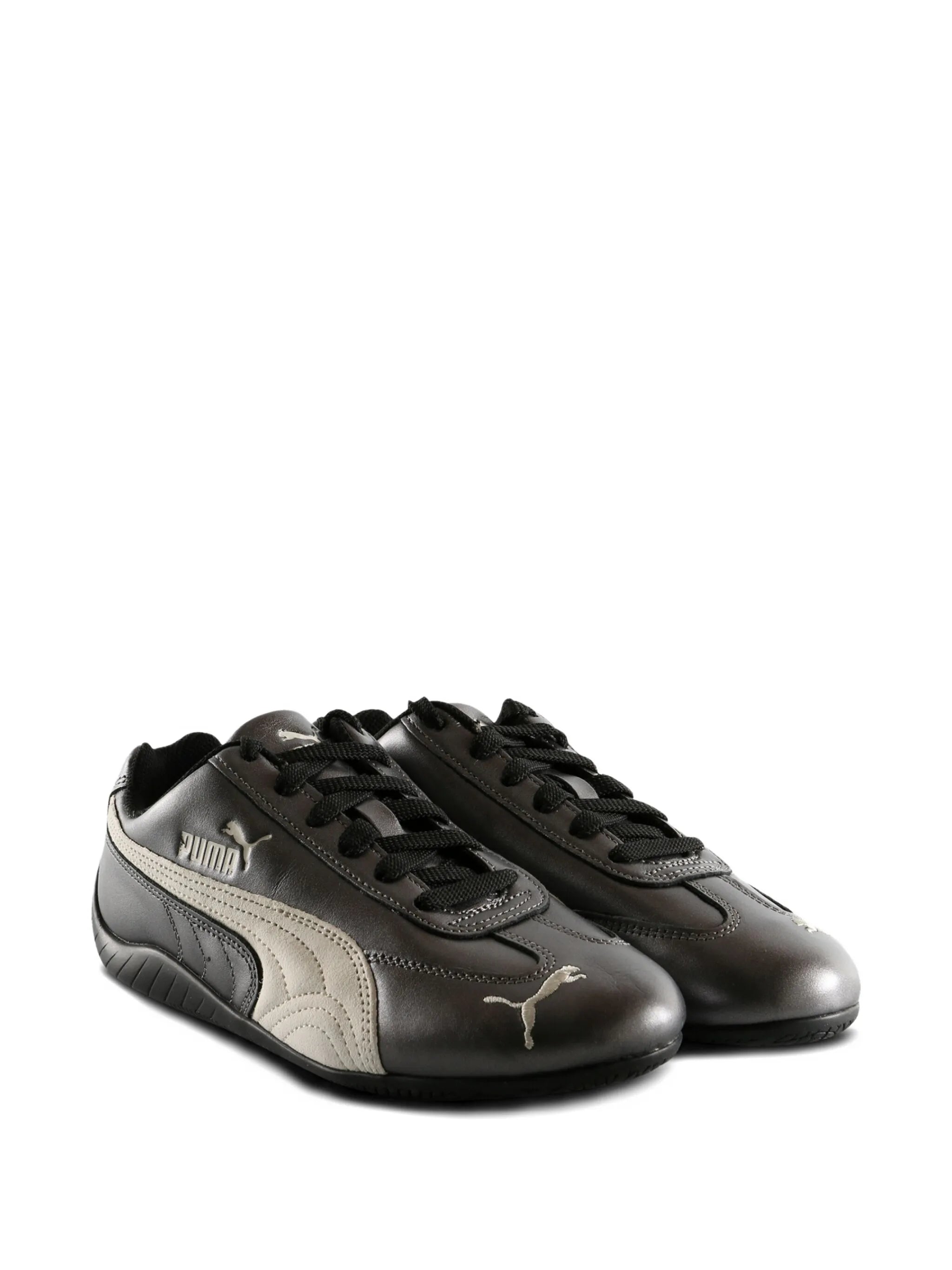 metallic-finish sneakers