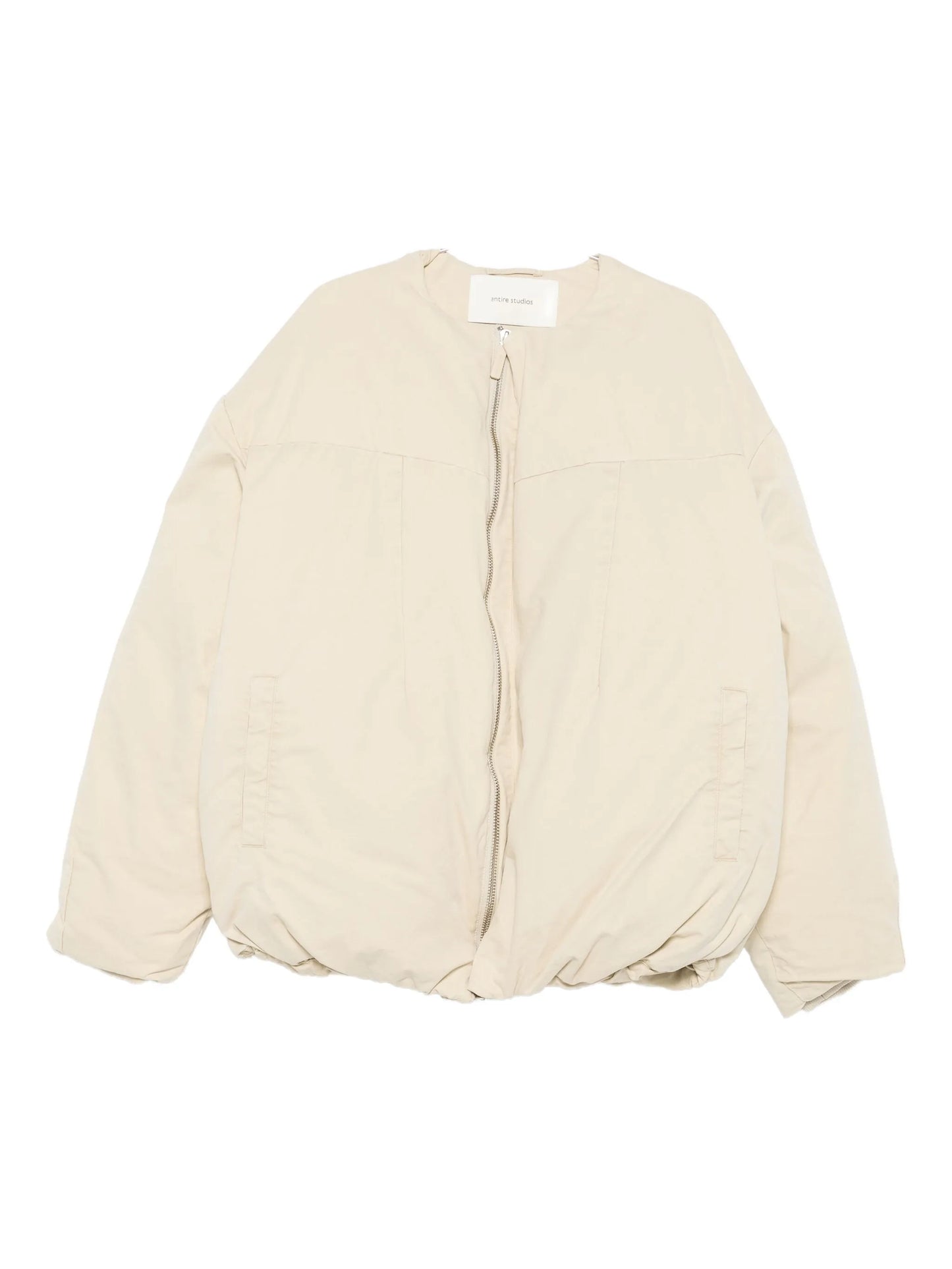 puffer zip-front jacket